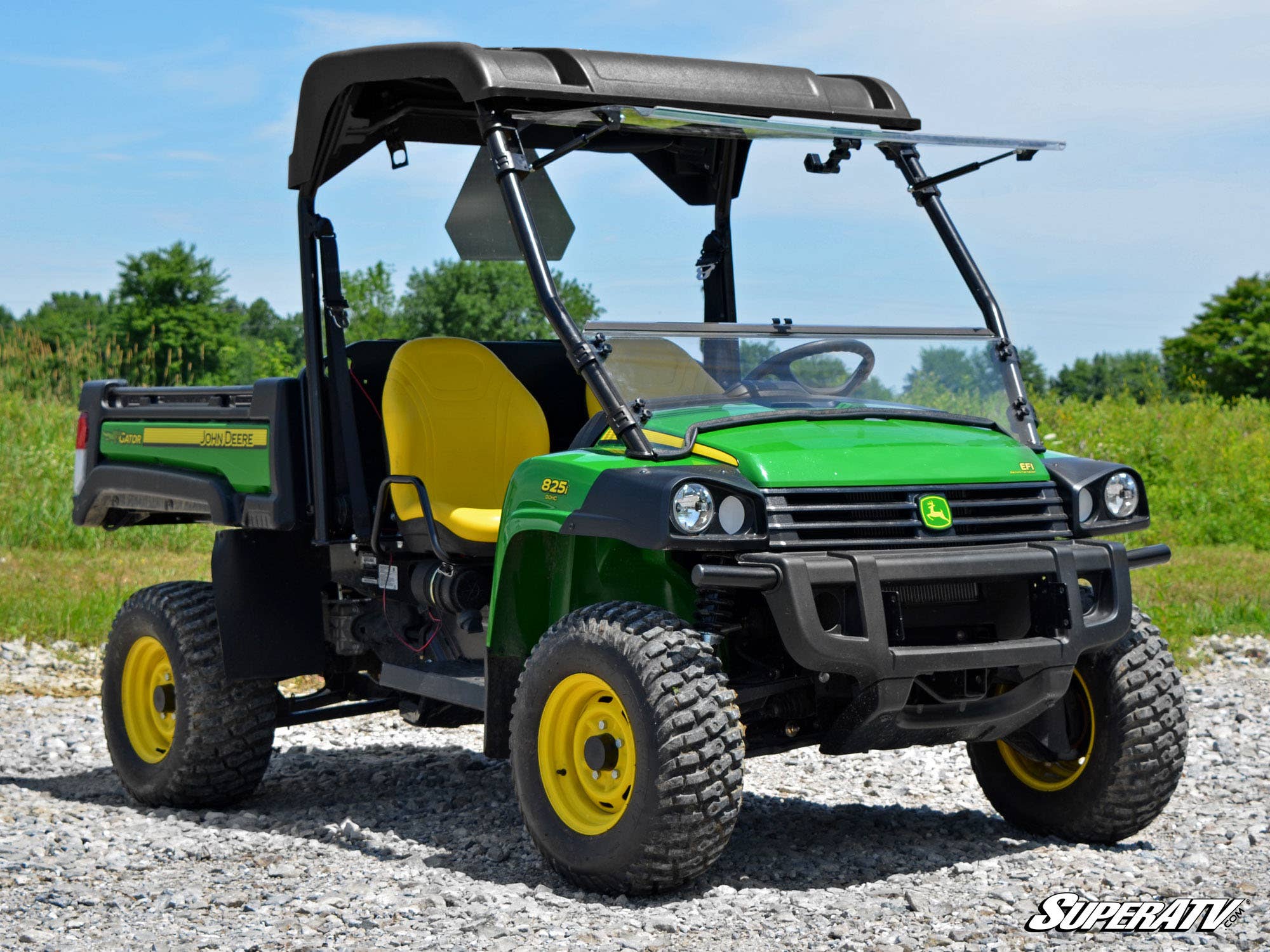 Photo of SuperATV John Deere Gator Scratch Resistant Flip Windshield by SuperATV - Premium Windshields for UTVs / Side by Sides