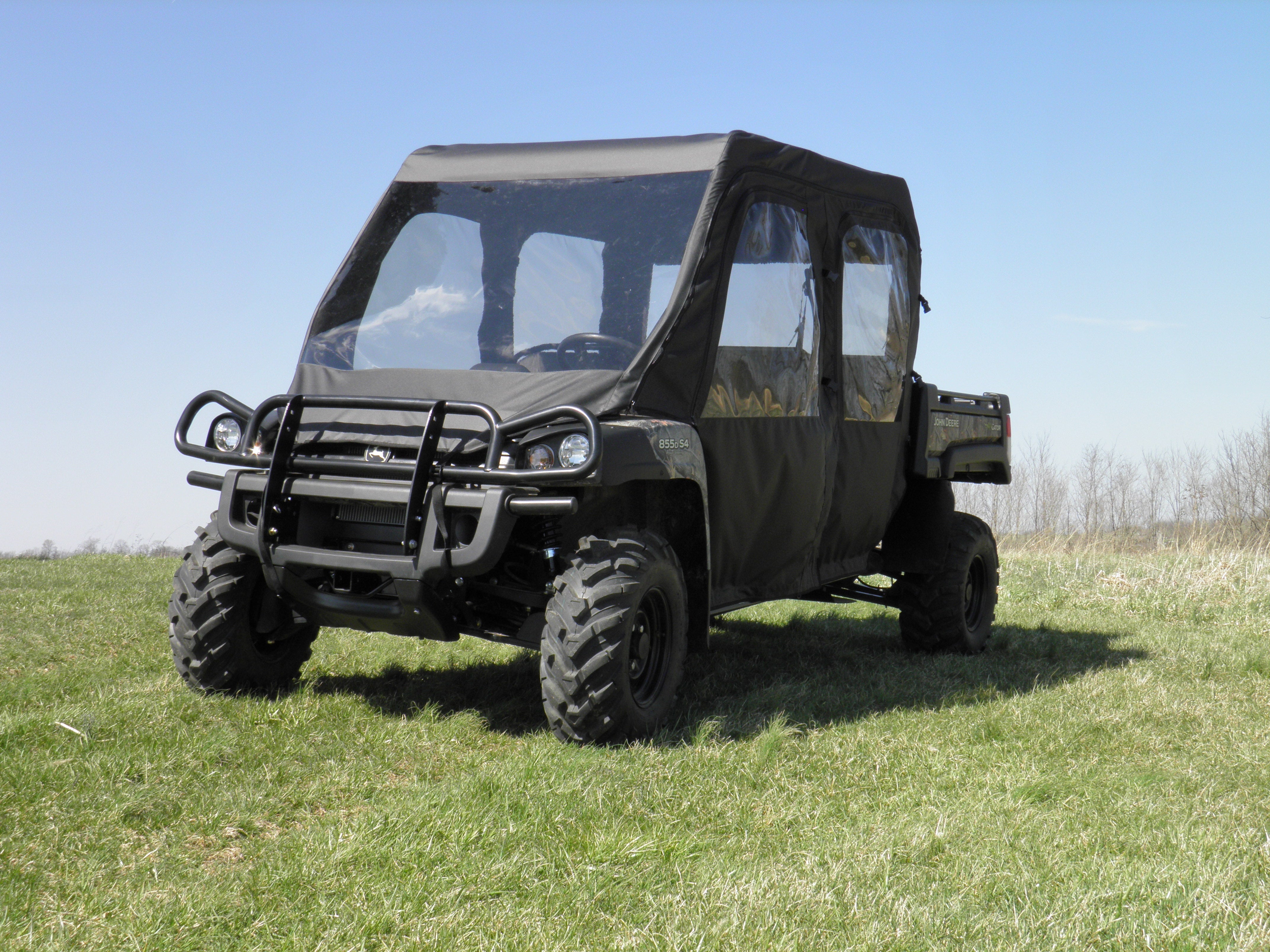 Photo of John Deere Gator XUV 4-Seater - Full Cab Enclosure with Vinyl Windshield by 3 Star UTV - Premium Enclosures for UTVs / Side by Sides