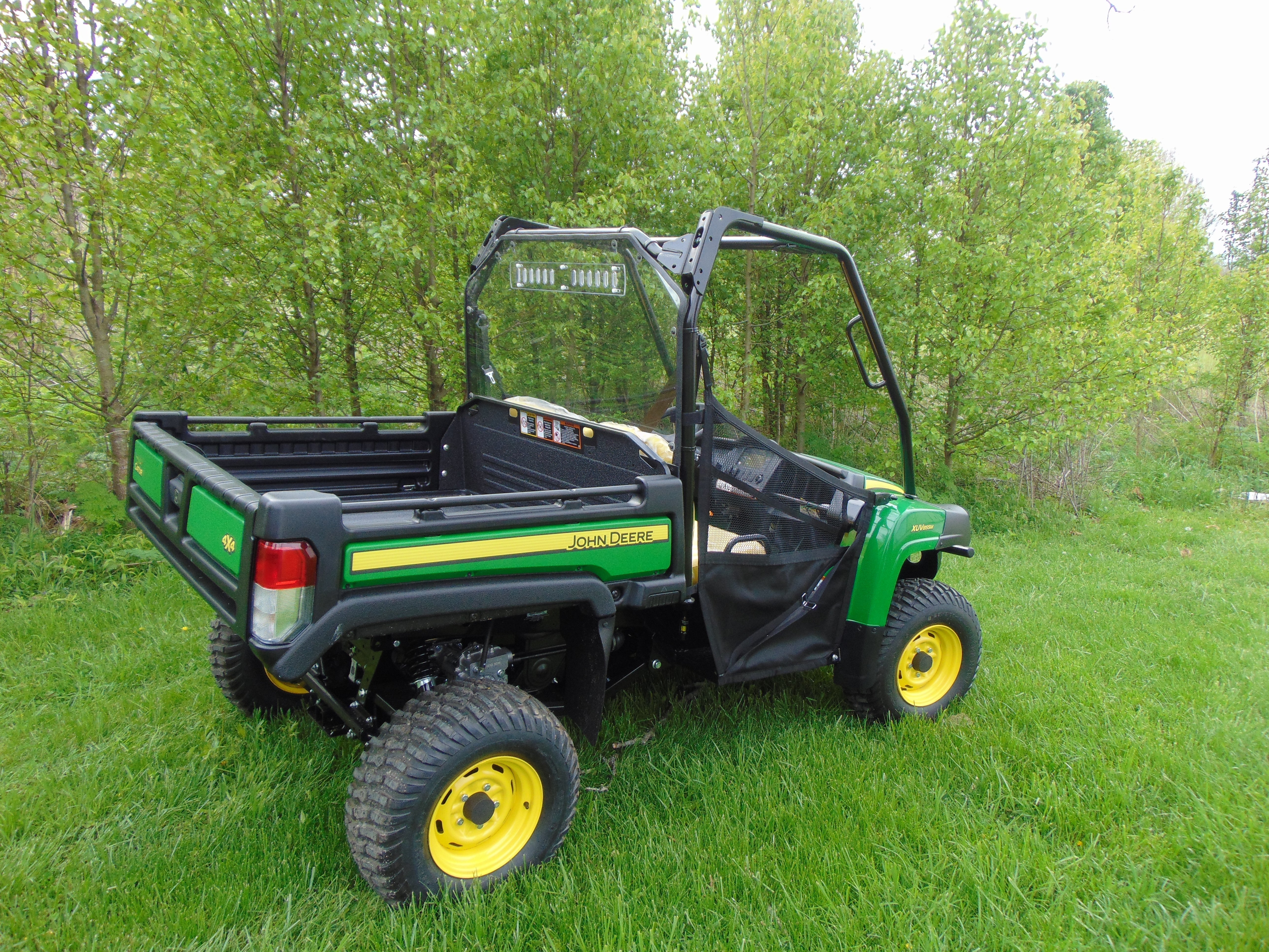 Photo of John Deere Gator XUV 4-Seater - Lexan Back Panel w/Vent and ABS Lower Panel Options by 3 Star UTV - Premium Windshields for UTVs / Side by Sides