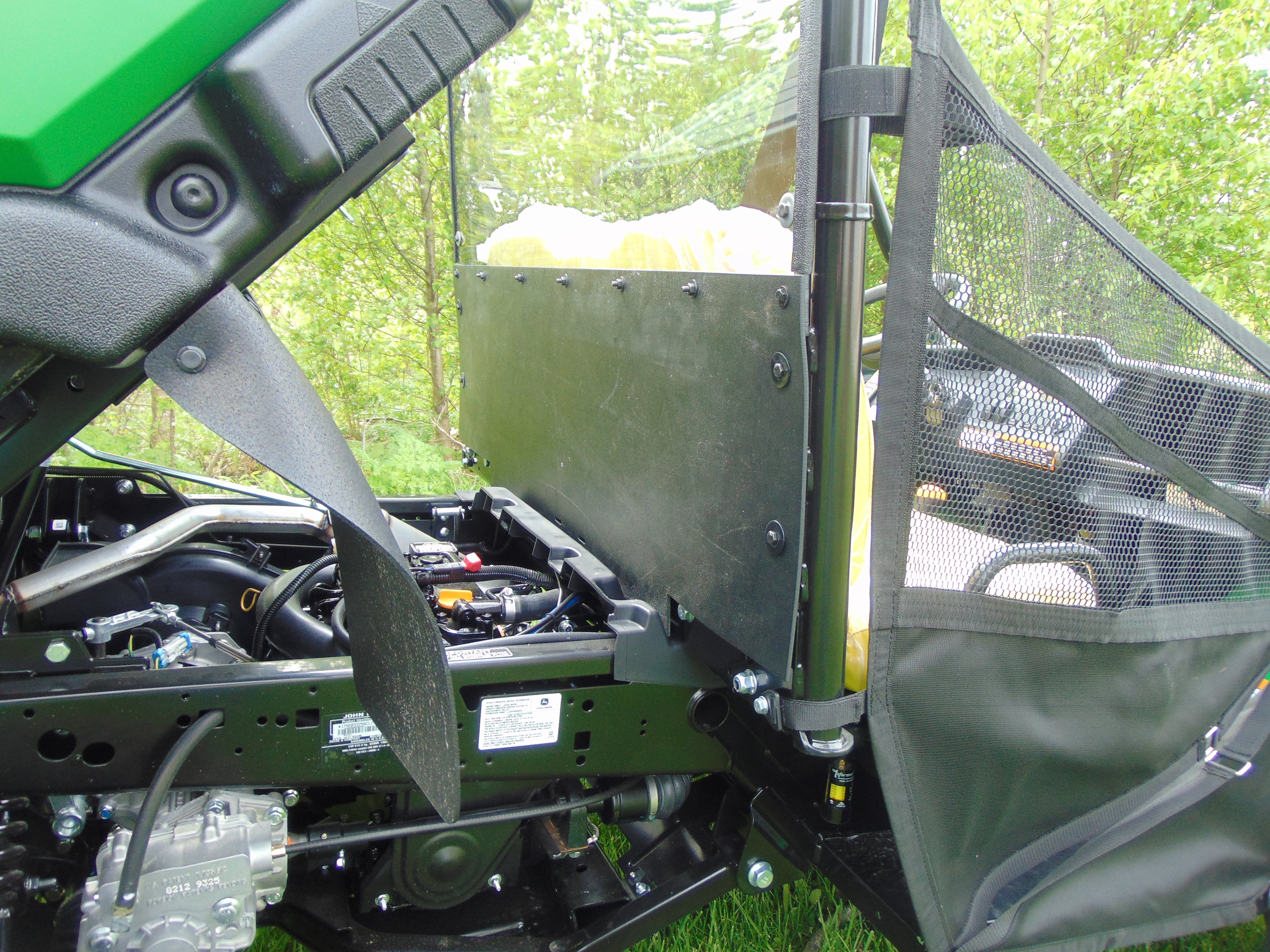 Photo of John Deere Gator XUV 4-Seater - Lexan Back Panel w/Vent and ABS Lower Panel Options by 3 Star UTV - Premium Windshields for UTVs / Side by Sides
