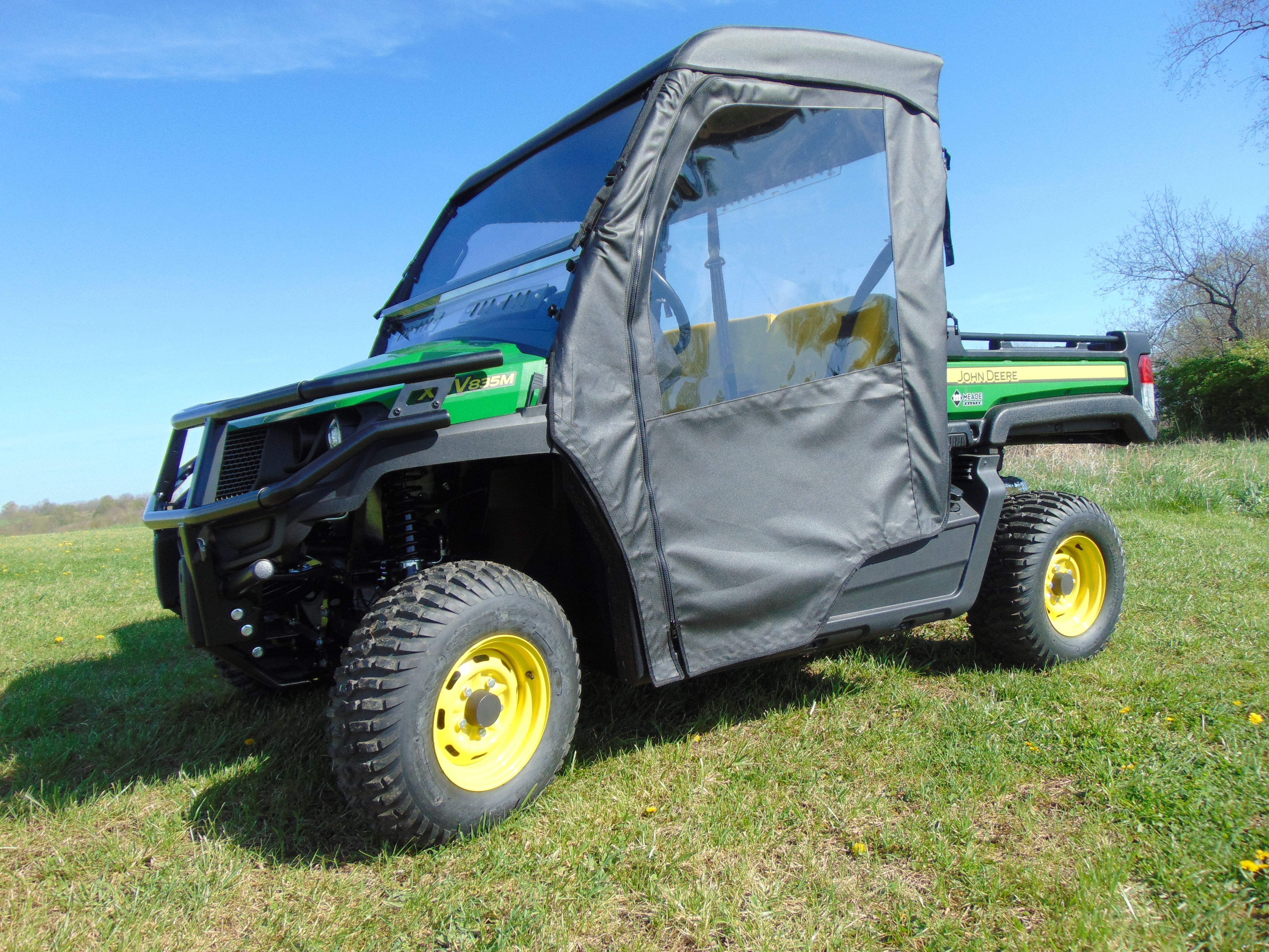 Photo of John Deere Gator 835/865 - Full Cab Enclosure for Hard Windshield by 3 Star UTV - Premium Enclosures for UTVs / Side by Sides