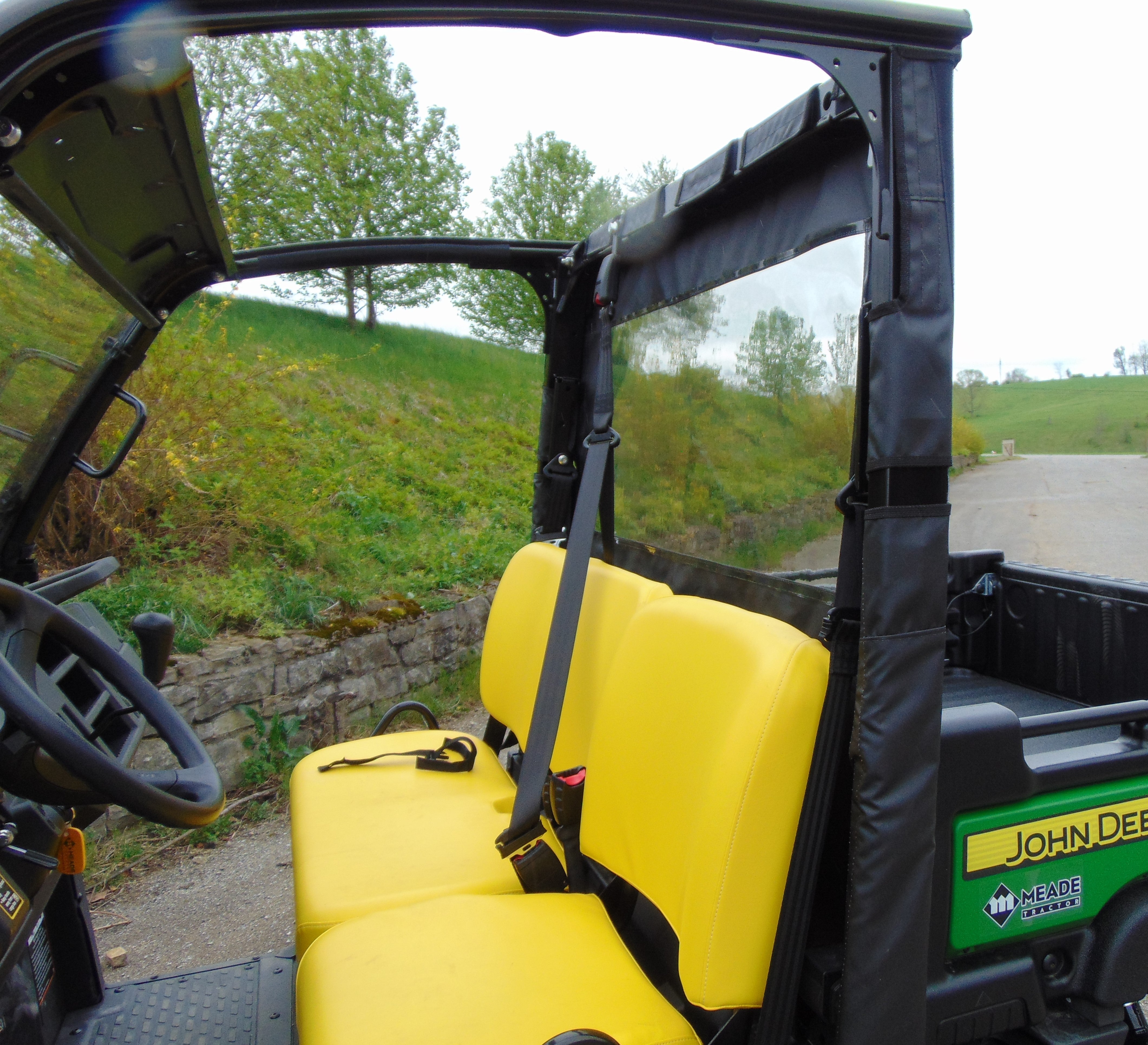 Photo of John Deere Gator 835/865 - Soft Back Panel by 3 Star UTV - Premium Enclosures for UTVs / Side by Sides