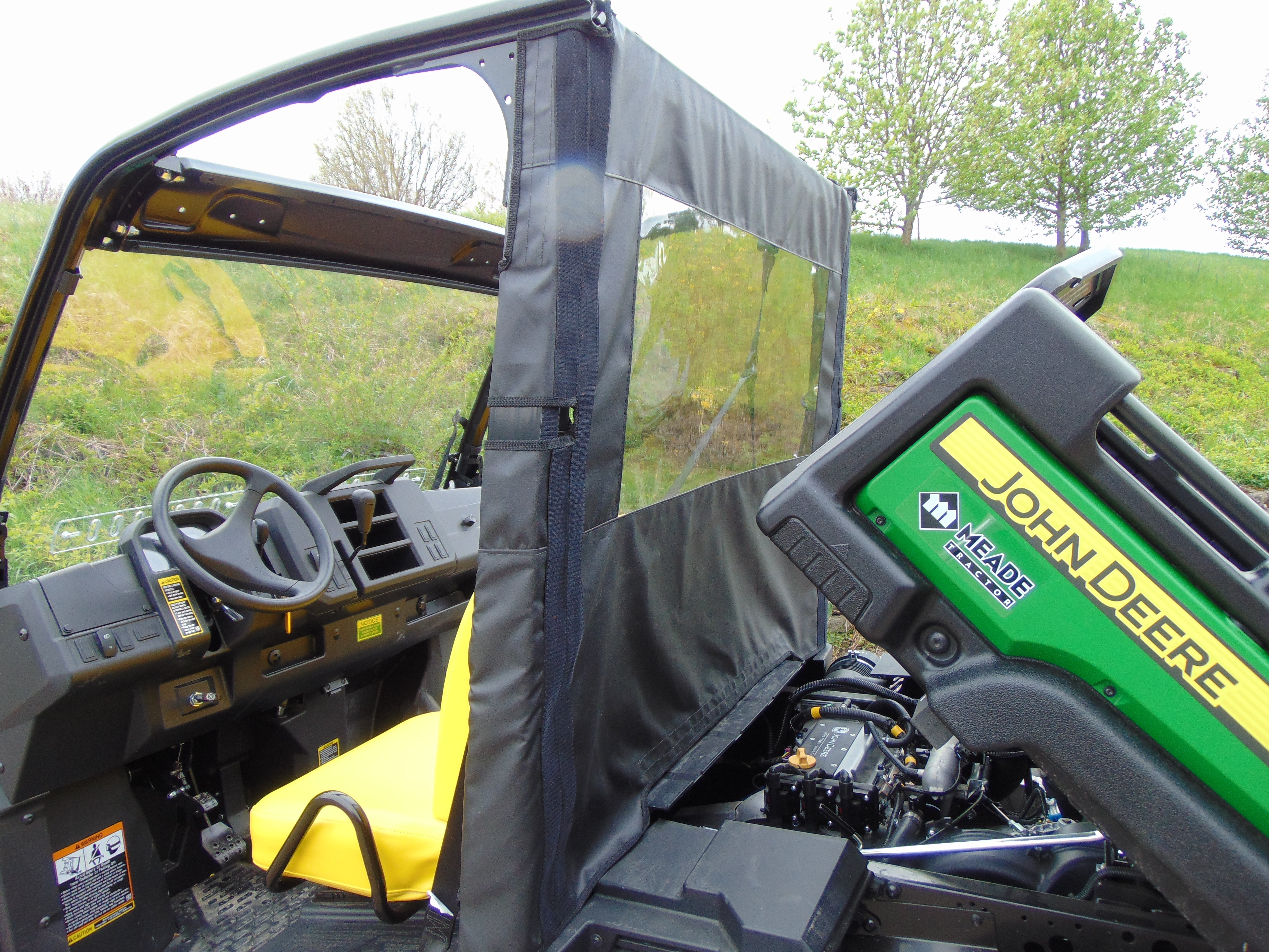 Photo of John Deere Gator 835/865 - Soft Back Panel by 3 Star UTV - Premium Enclosures for UTVs / Side by Sides