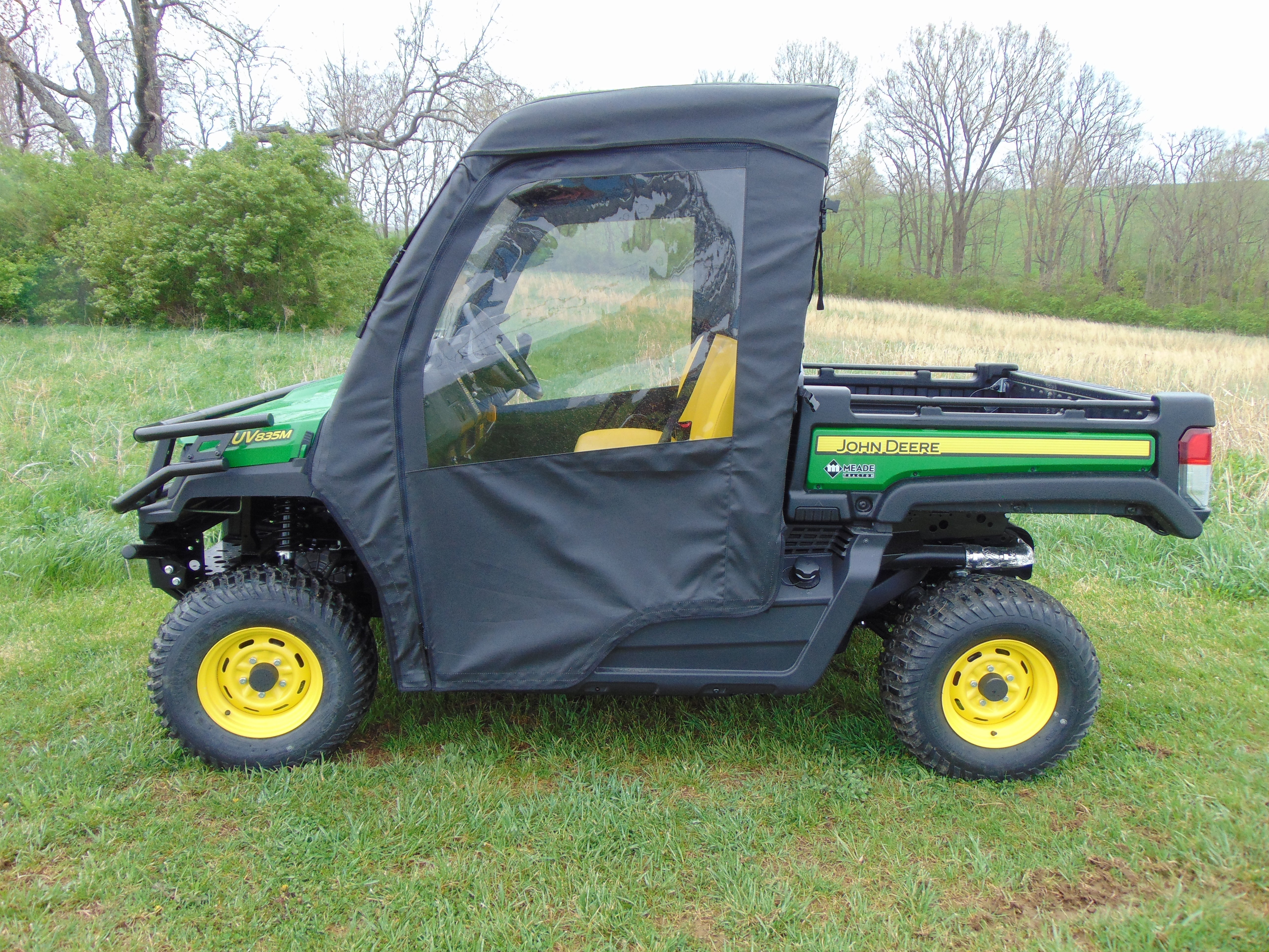 Photo of John Deere Gator 835/865 - Full Heavy-Duty Canvas Doors by 3 Star UTV - Premium Enclosures for UTVs / Side by Sides