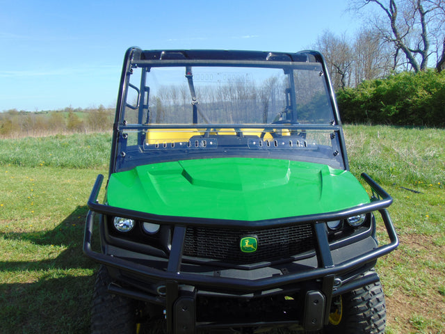 Photo of John Deere Gator 835/865 - 2 Pc Polycarb Windshield w/Vent and Hard Coat Options by 3 Star UTV - Premium Windshields for UTVs / Side by Sides