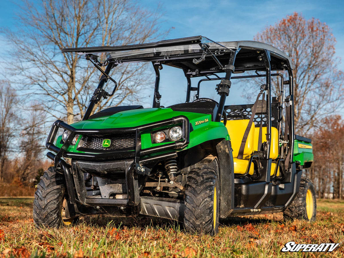 Photo of SuperATV John Deere Gator XUV550 Scratch-Resistant Flip Windshield by SuperATV - Premium Windshields for UTVs / Side by Sides