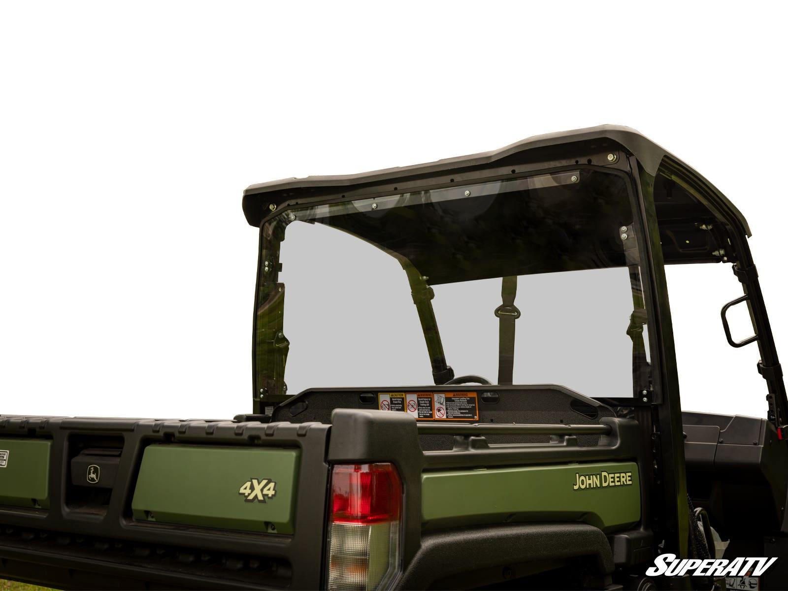 Photo of SuperATV John Deere Gator 835/865 Rear Windshield by SuperATV - Premium Windshields for UTVs / Side by Sides
