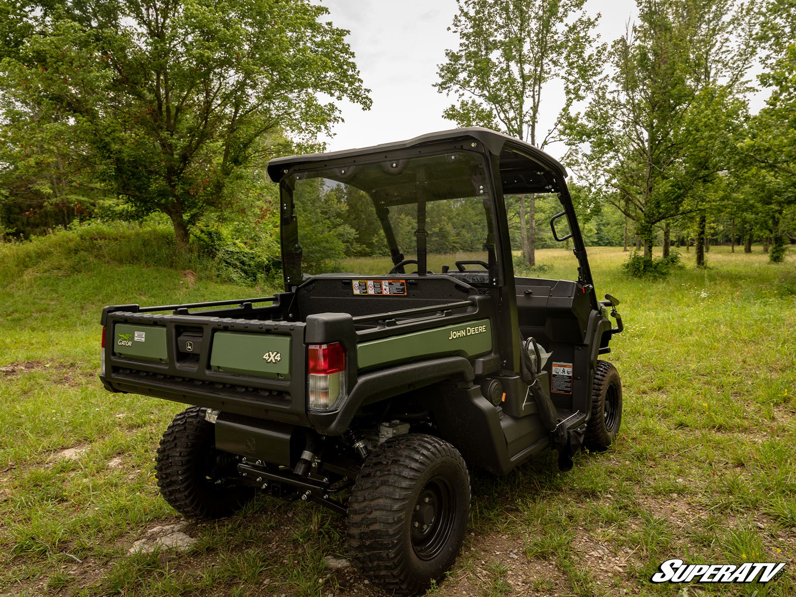Photo of SuperATV John Deere Gator 835/865 Rear Windshield by SuperATV - Premium Windshields for UTVs / Side by Sides
