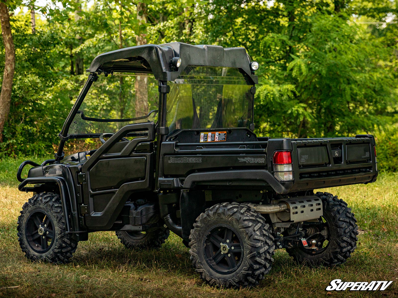 Photo of SuperATV John Deere Gator 825i Rear Windshield by SuperATV - Premium Windshields for UTVs / Side by Sides