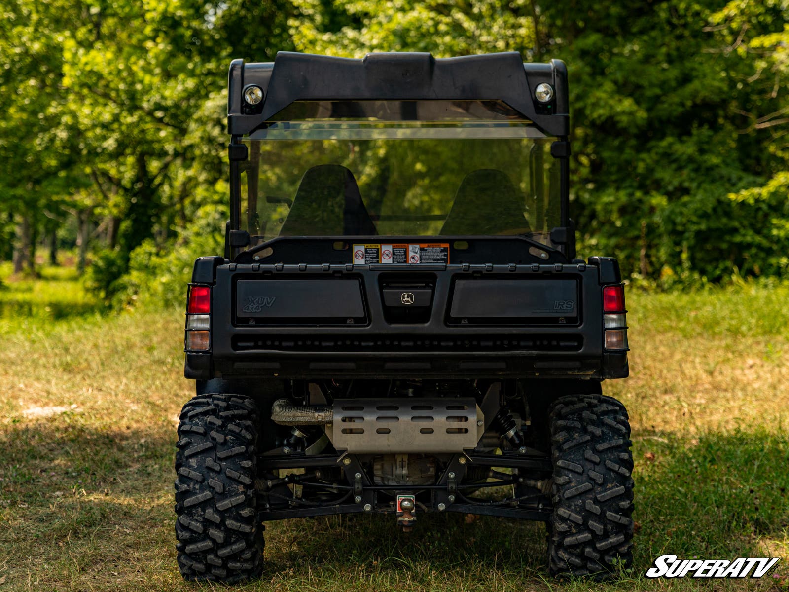 Photo of SuperATV John Deere Gator 825i Rear Windshield by SuperATV - Premium Windshields for UTVs / Side by Sides