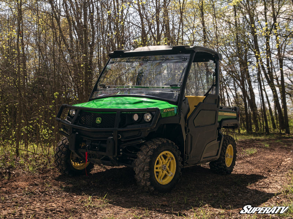 Photo of SuperATV John Deere Gator XUV 835 Scratch-Resistant Flip Windshield by SuperATV - Premium Windshields for UTVs / Side by Sides