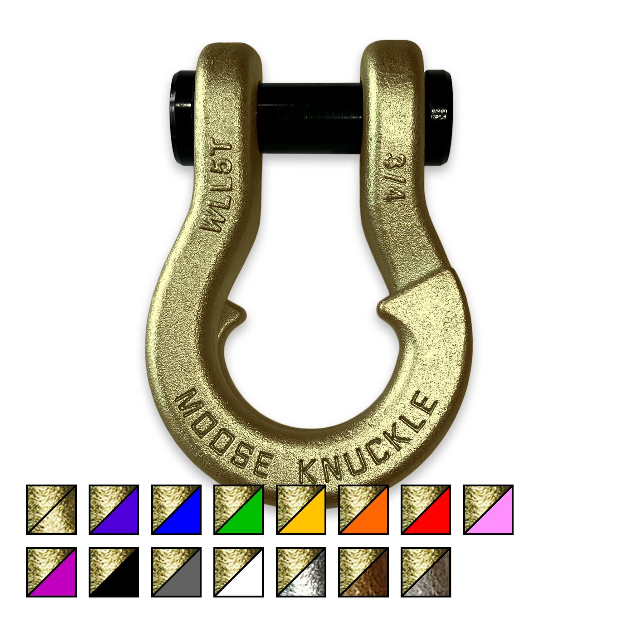 Photo of Jowl™ Recovery Split Shackle™ 3/4 by Forward Notion, LLC - Premium Recovery Gear for UTVs / Side by Sides