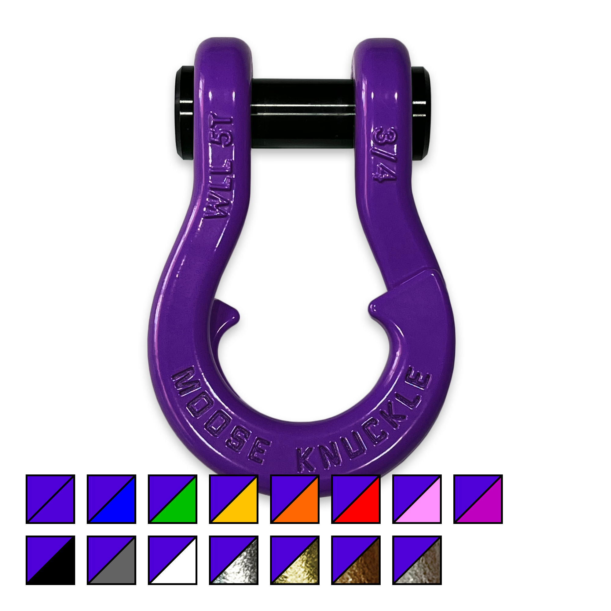 Photo of Jowl™ Recovery Split Shackle™ 3/4 by Forward Notion, LLC - Premium Recovery Gear for UTVs / Side by Sides
