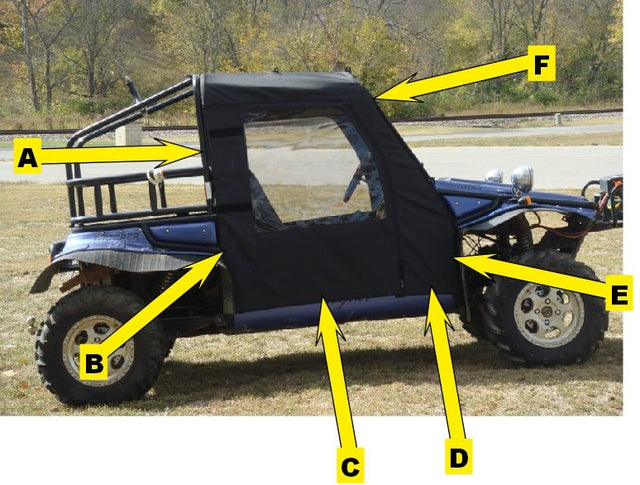 Photo of Joyner Trooper T2 - Soft Doors by 3 Star UTV - Premium Enclosures for UTVs / Side by Sides