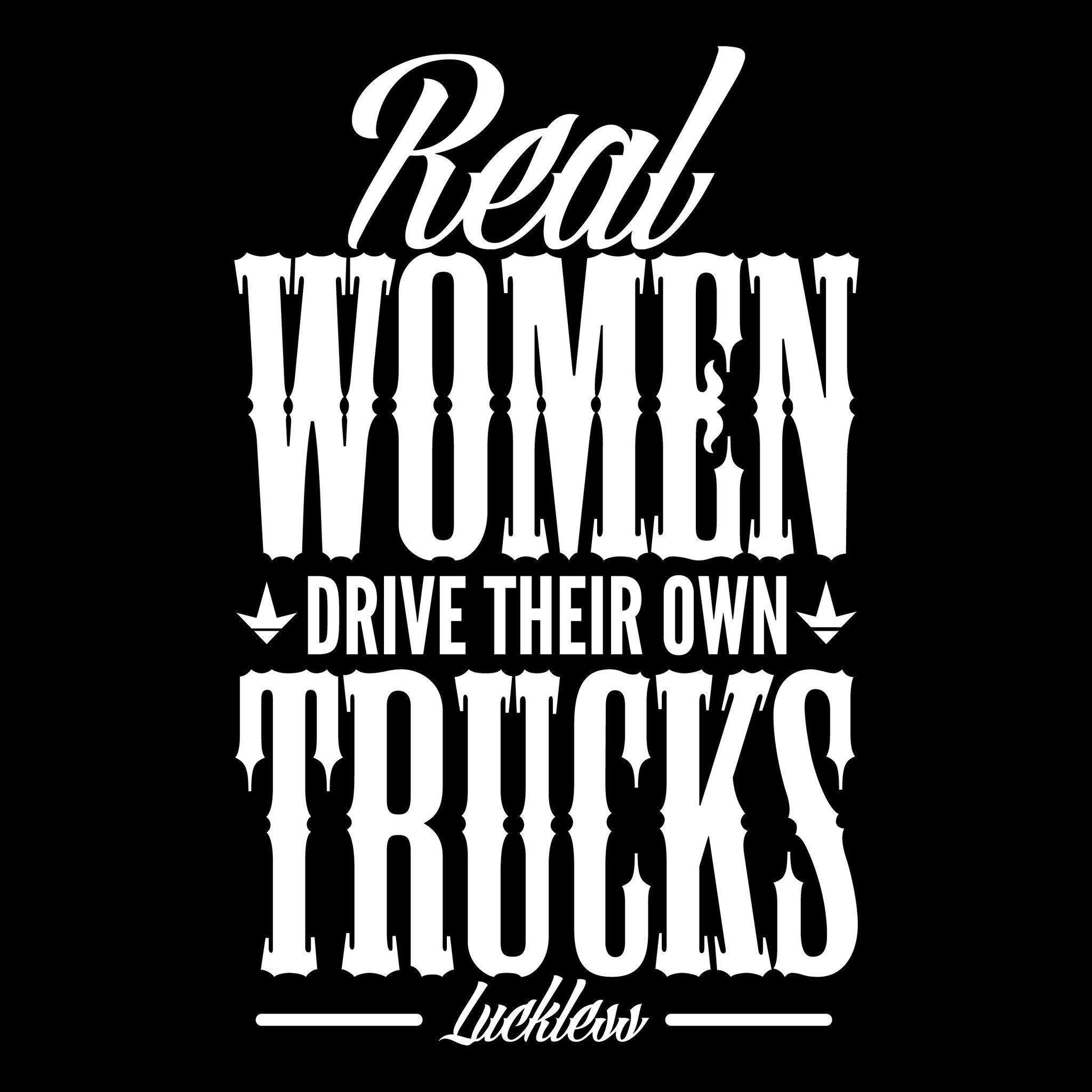 Photo of KA Real Women decal (White) by Luckless Outfitters - Premium Stickers for UTVs / Side by Sides
