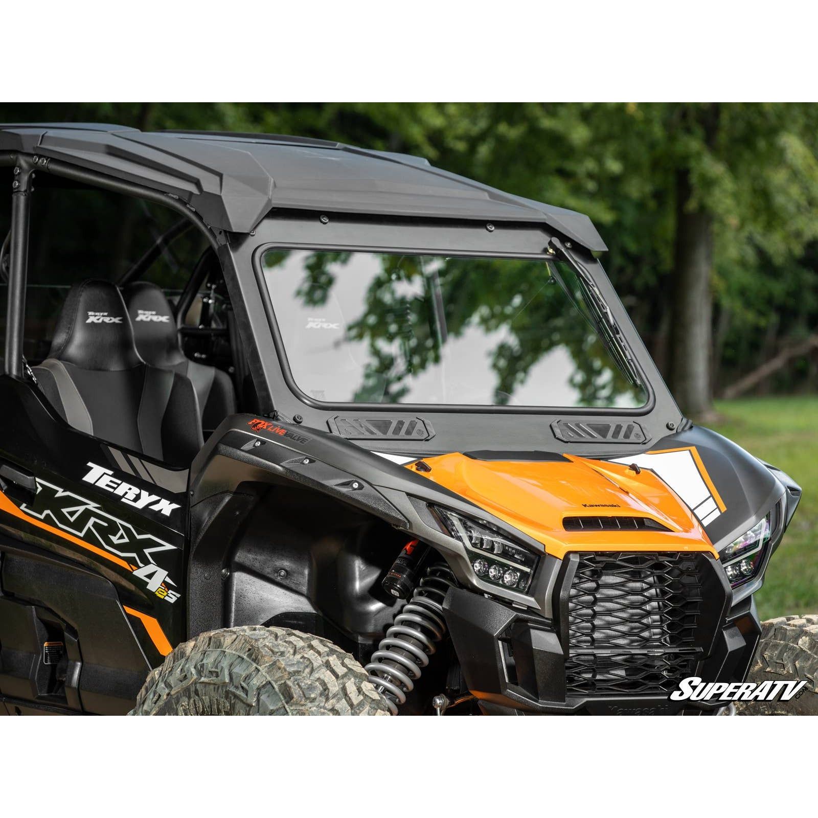 Photo of Kawasaki KRX Glass Windshield by SuperATV - Premium Windshields for UTVs / Side by Sides