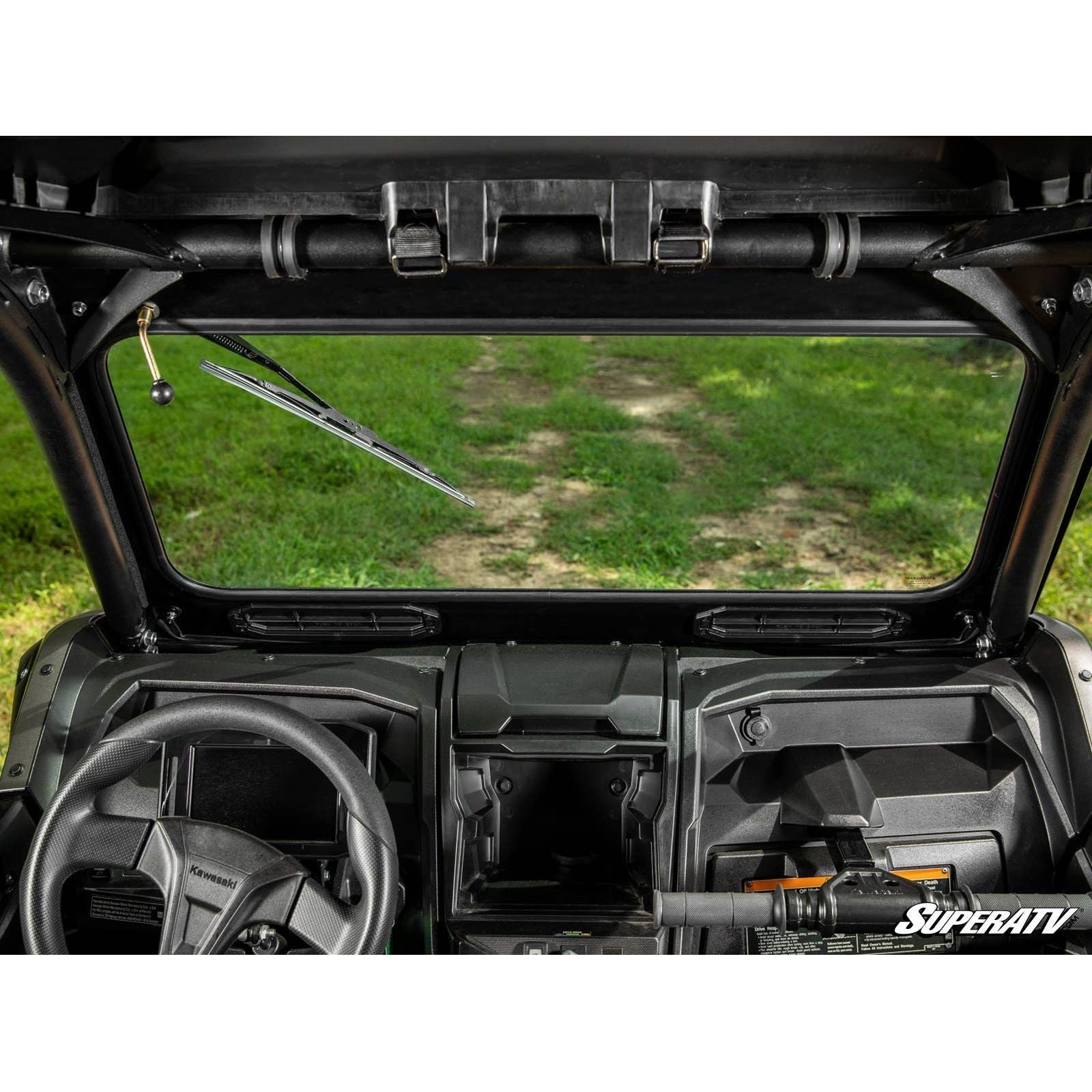 Photo of Kawasaki KRX Glass Windshield by SuperATV - Premium Windshields for UTVs / Side by Sides
