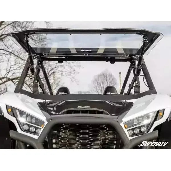 Photo of Kawasaki KRX MaxDrive Power Flip Windshield by SuperATV - Premium Windshields for UTVs / Side by Sides