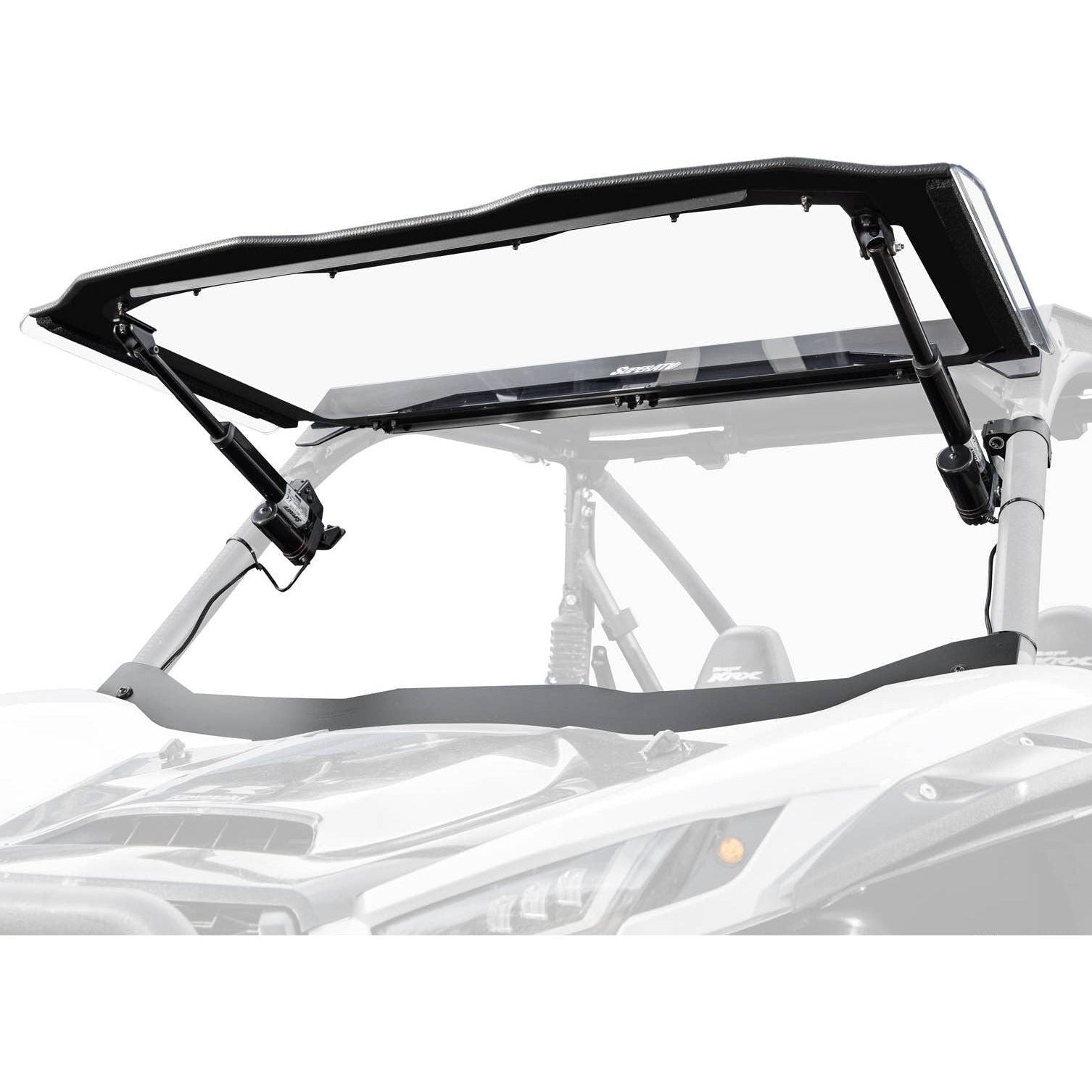 Photo of Kawasaki KRX MaxDrive Power Flip Windshield by SuperATV - Premium Windshields for UTVs / Side by Sides