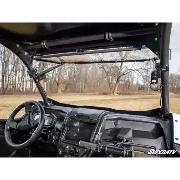 Photo of Kawasaki KRX MaxDrive Power Flip Windshield by SuperATV - Premium Windshields for UTVs / Side by Sides