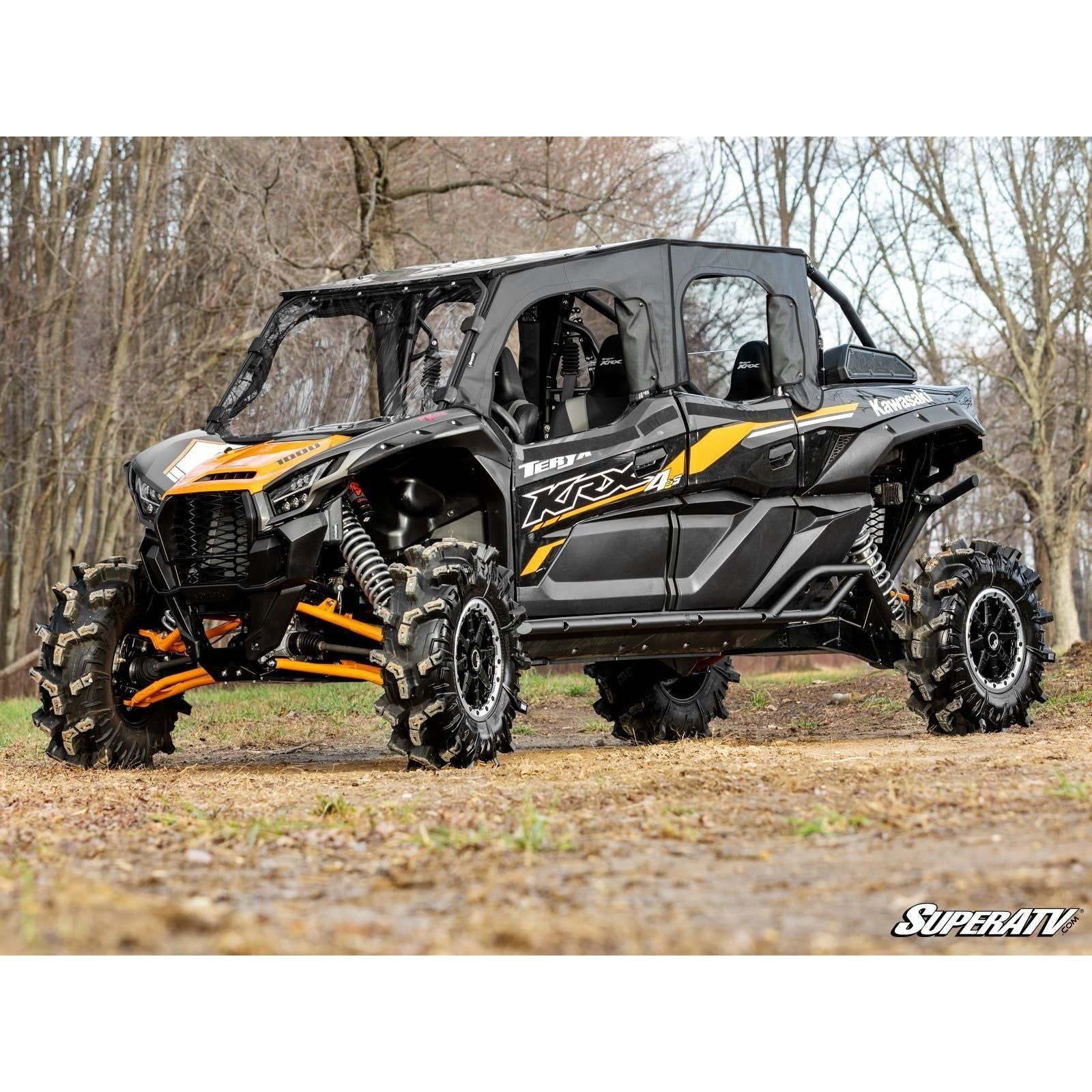 Photo of Kawasaki KRX 4 Heavy Duty Nerf Bars by SuperATV - Premium Nerf Bars for UTVs / Side by Sides