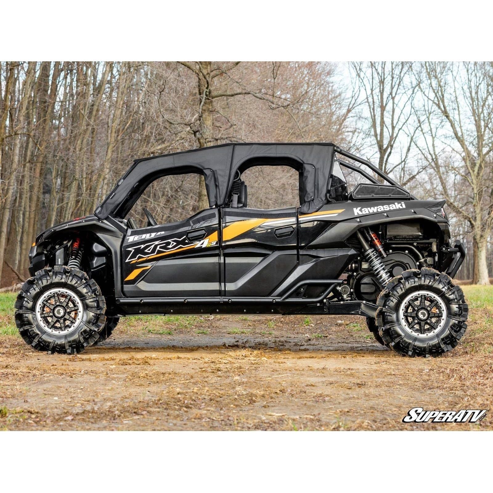 Photo of Kawasaki KRX 4 Heavy Duty Nerf Bars by SuperATV - Premium Nerf Bars for UTVs / Side by Sides