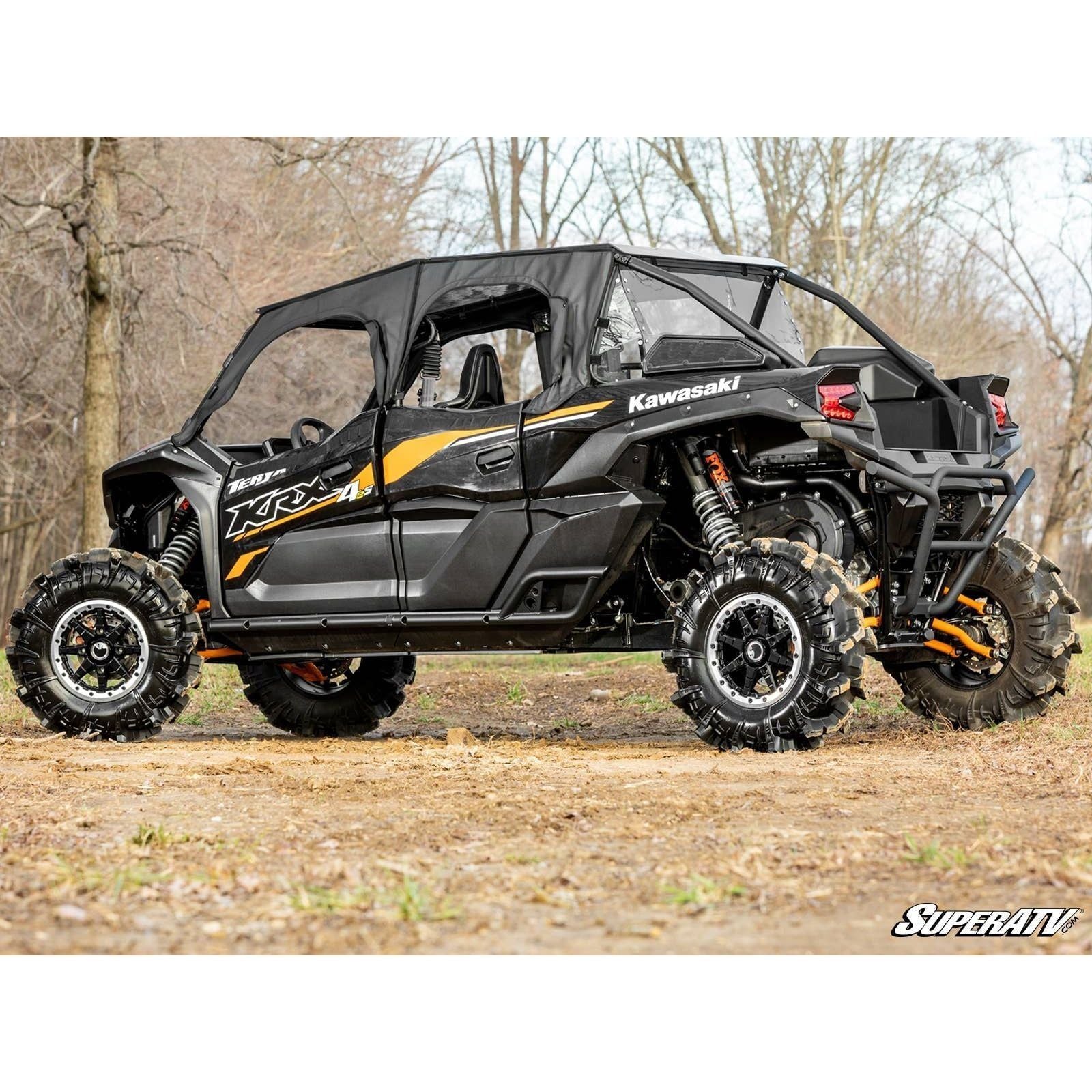Photo of Kawasaki KRX 4 Heavy Duty Nerf Bars by SuperATV - Premium Nerf Bars for UTVs / Side by Sides
