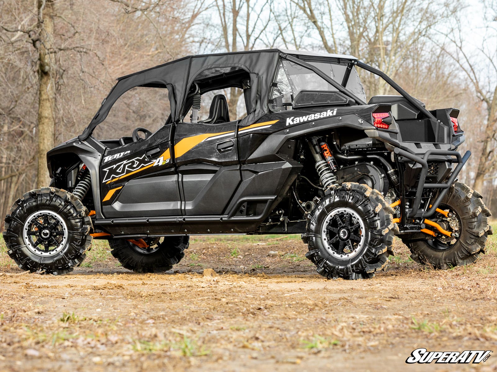 Photo of SuperATV Kawasaki Teryx KRX 4 Heavy-Duty Nerf Bars by SuperATV - Premium Nerf Bars for UTVs / Side by Sides