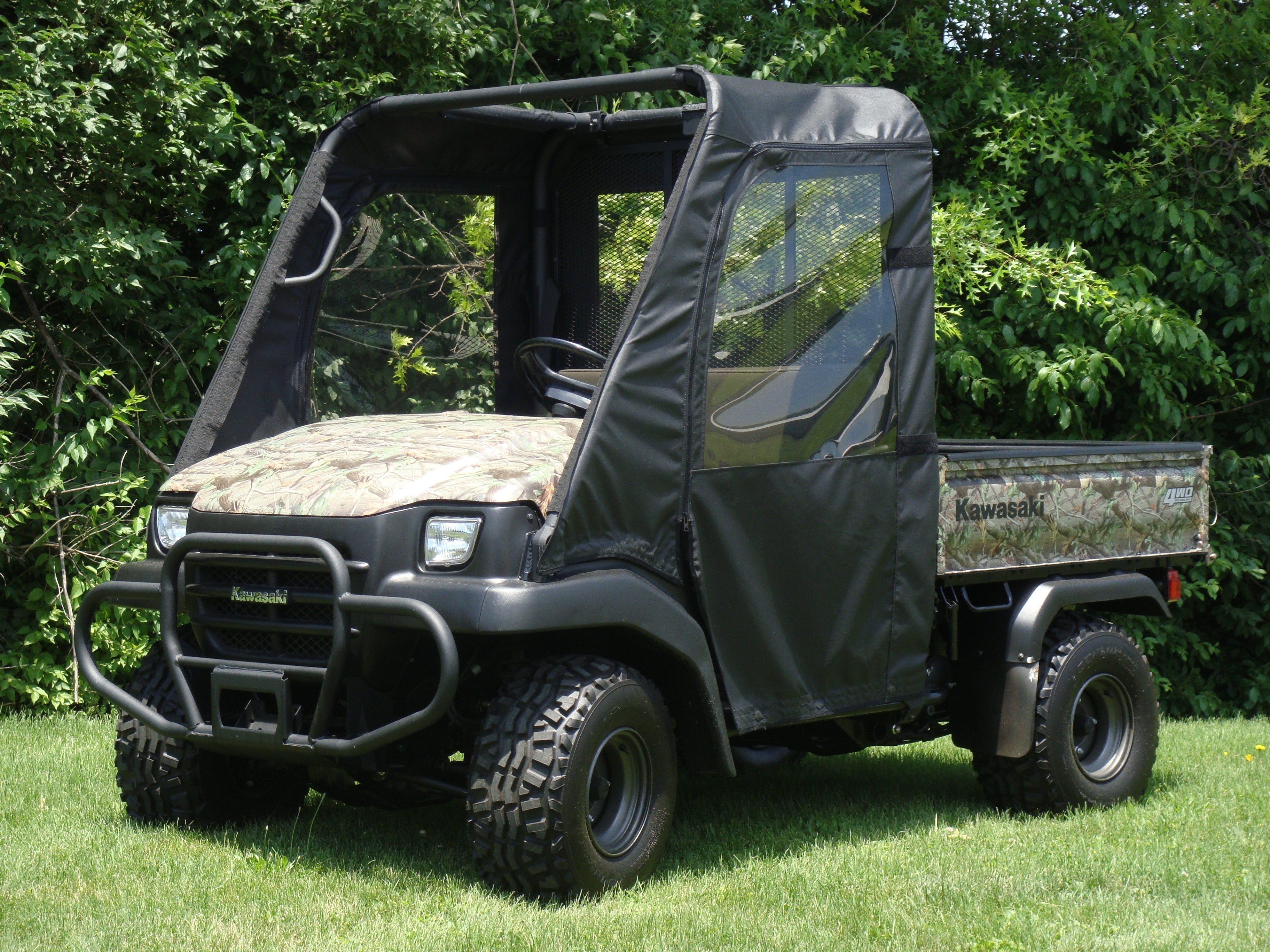 Photo of Kawasaki Mule 3000/3010 - Door/Rear Window Combo by 3 Star UTV - Premium Enclosures for UTVs / Side by Sides