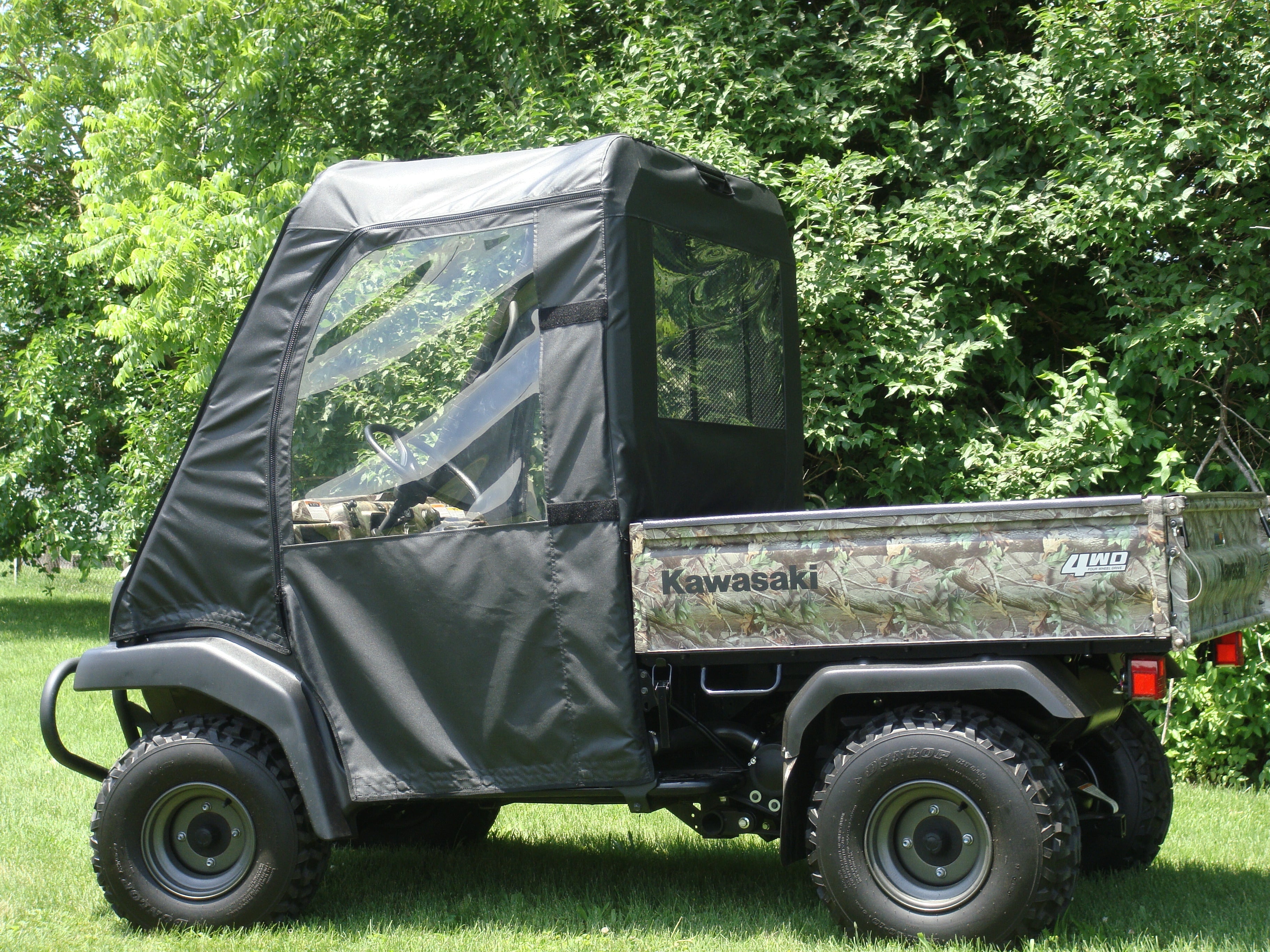 Photo of Kawasaki Mule 3000/3010 - Door/Rear Window Combo by 3 Star UTV - Premium Enclosures for UTVs / Side by Sides
