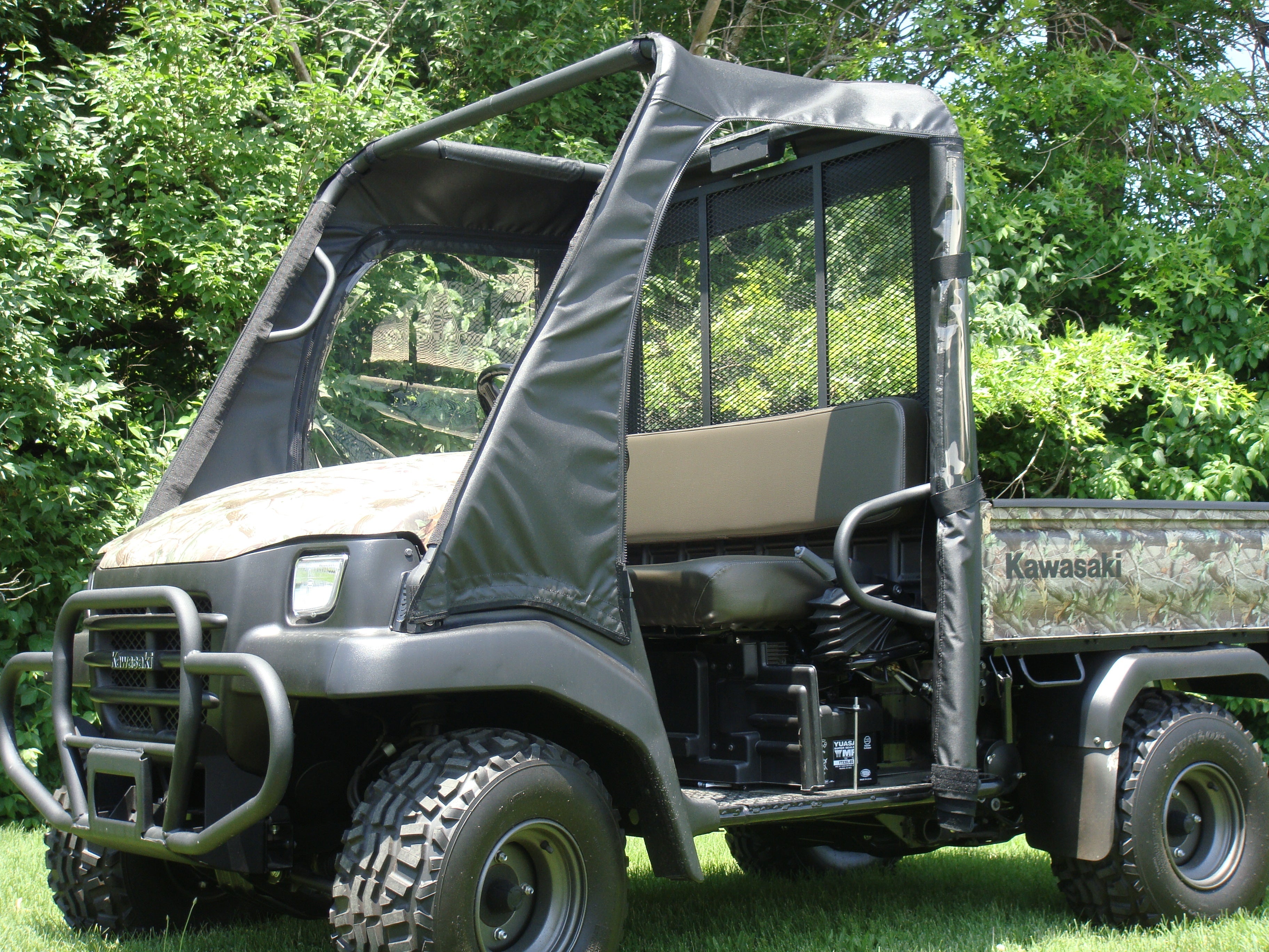 Photo of Kawasaki Mule 3000/3010 - Full Cab Enclosure for Hard Windshield by 3 Star UTV - Premium Enclosures for UTVs / Side by Sides