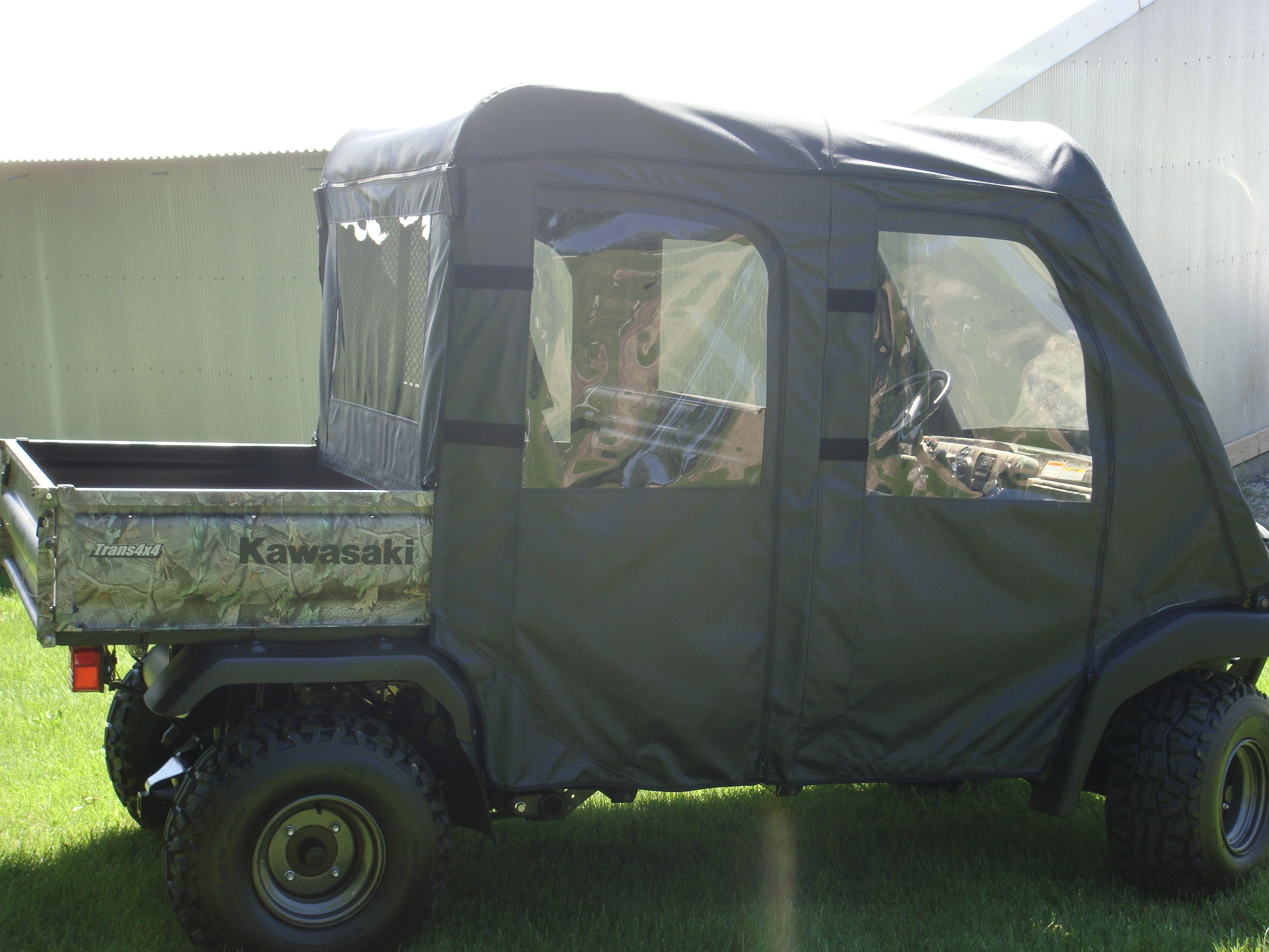 Photo of Kawasaki Mule 3000/3010 Trans - Door/Rear Window Combo by 3 Star UTV - Premium Enclosures for UTVs / Side by Sides