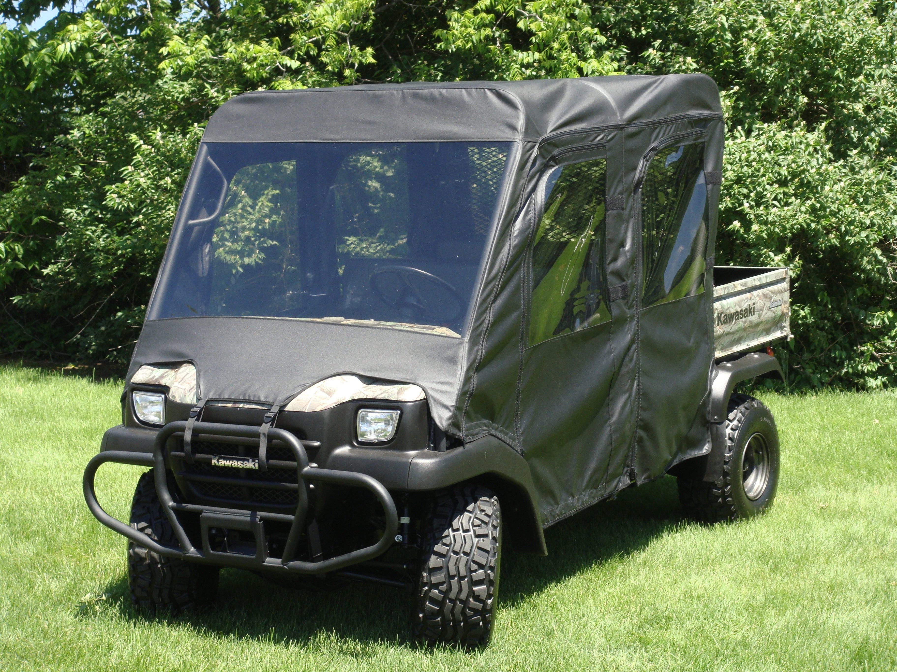 Photo of Kawasaki Mule 3000/3010 Trans - Full Cab Enclosure with Vinyl Windshield by 3 Star UTV - Premium Enclosures for UTVs / Side by Sides
