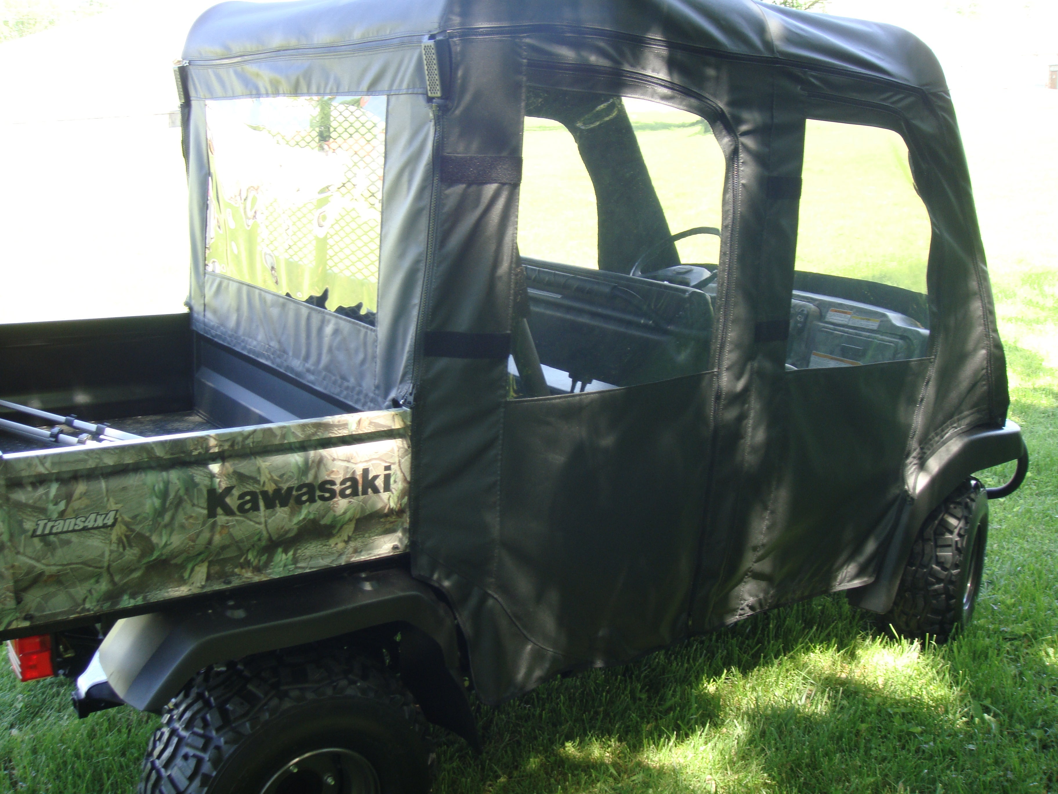 Photo of Kawasaki Mule 3000/3010 Trans - Full Cab Enclosure with Vinyl Windshield by 3 Star UTV - Premium Enclosures for UTVs / Side by Sides