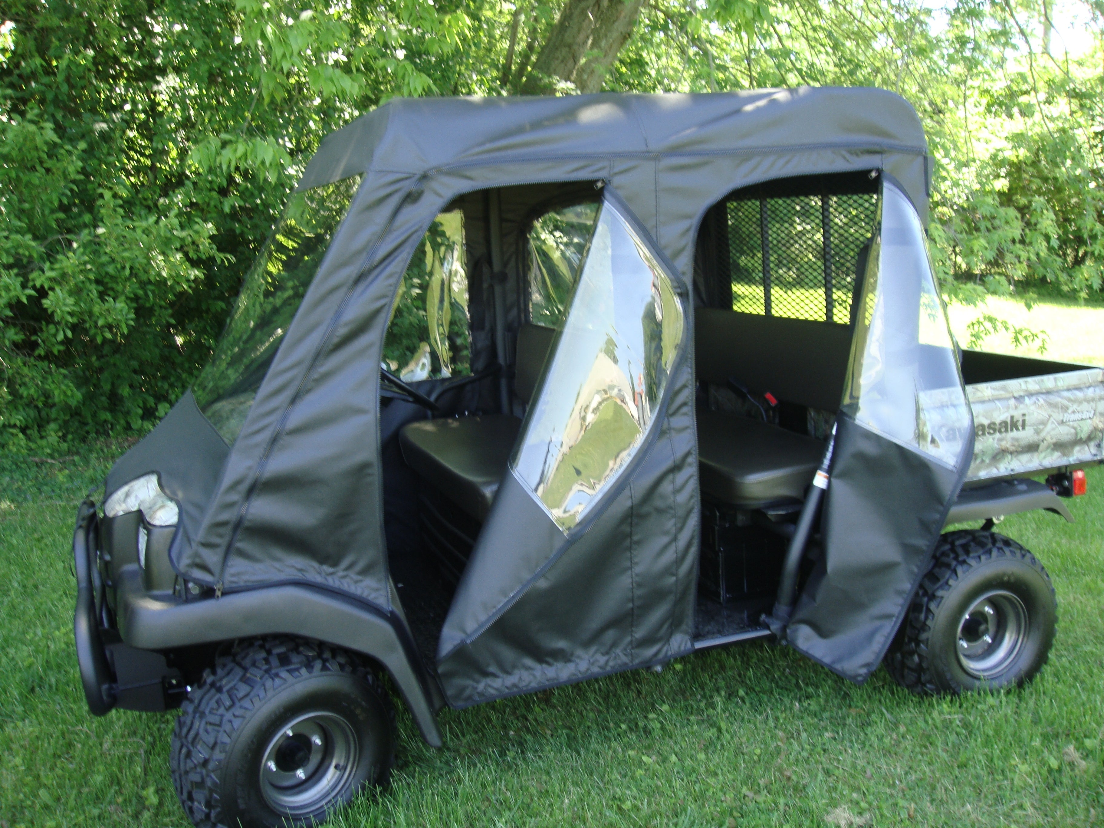 Photo of Kawasaki Mule 3000/3010 Trans - Soft Doors by 3 Star UTV - Premium Enclosures for UTVs / Side by Sides