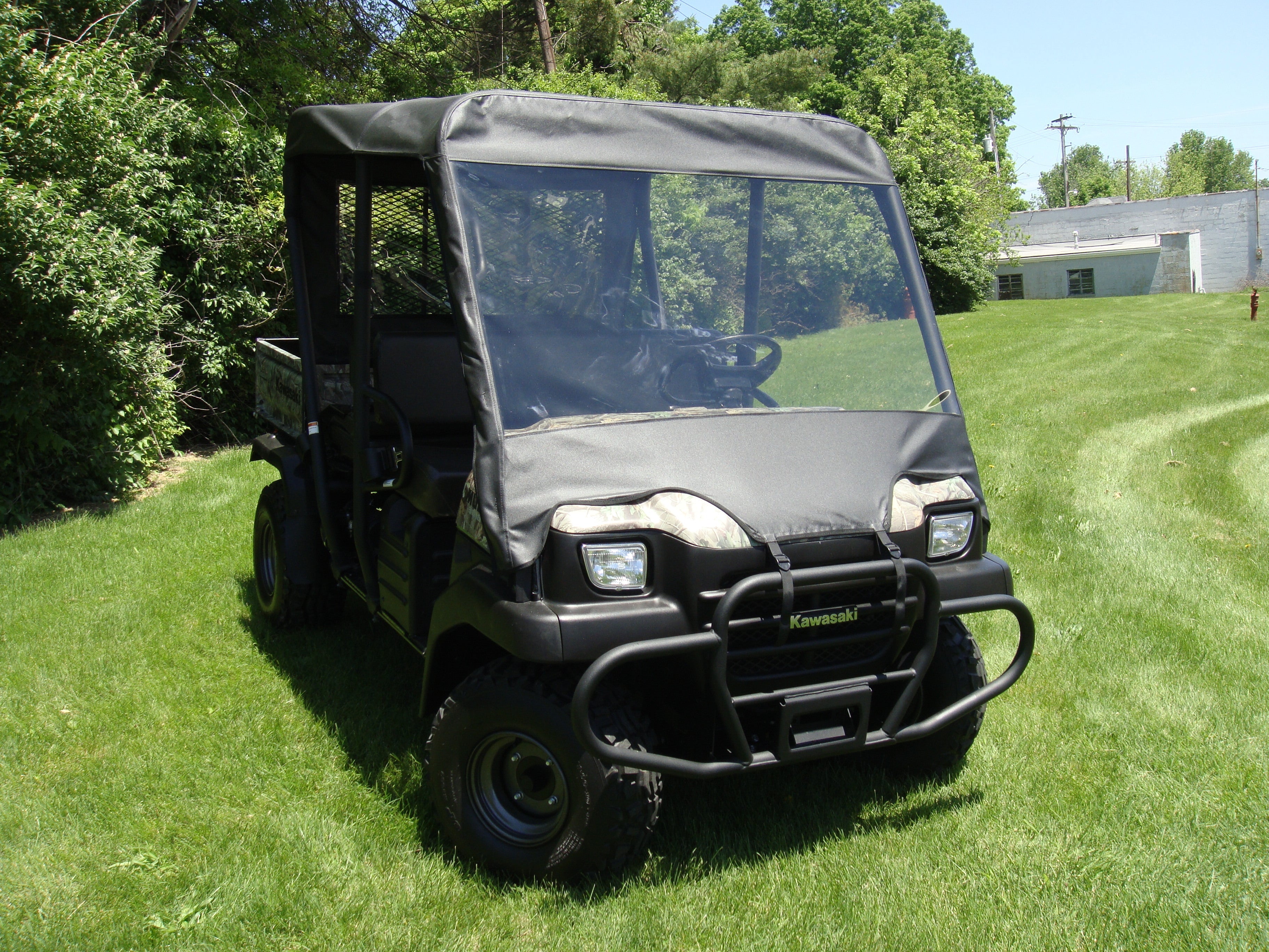 Photo of Kawasaki Mule 3000/3010 Trans - Vinyl Windshield/Top Combo by 3 Star UTV - Premium Enclosures for UTVs / Side by Sides