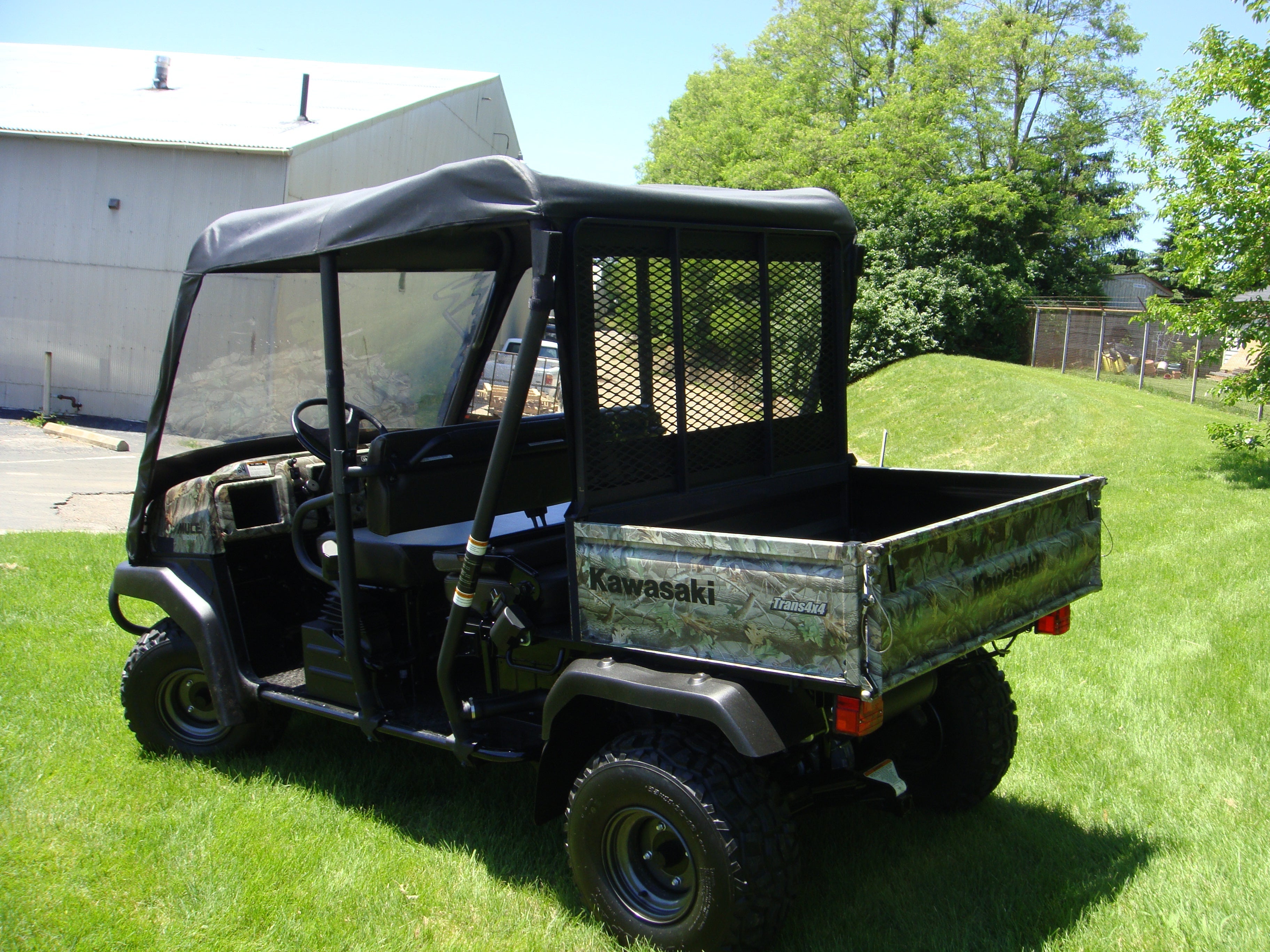 Photo of Kawasaki Mule 3000/3010 Trans - Vinyl Windshield/Top/Rear Combo by 3 Star UTV - Premium Enclosures for UTVs / Side by Sides