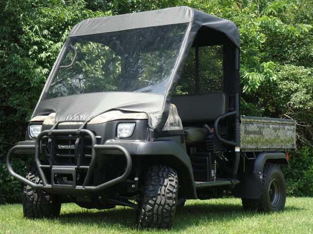 Photo of Kawasaki Mule 3000/3010 - Vinyl Windshield/Top/Rear Combo by 3 Star UTV - Premium Enclosures for UTVs / Side by Sides