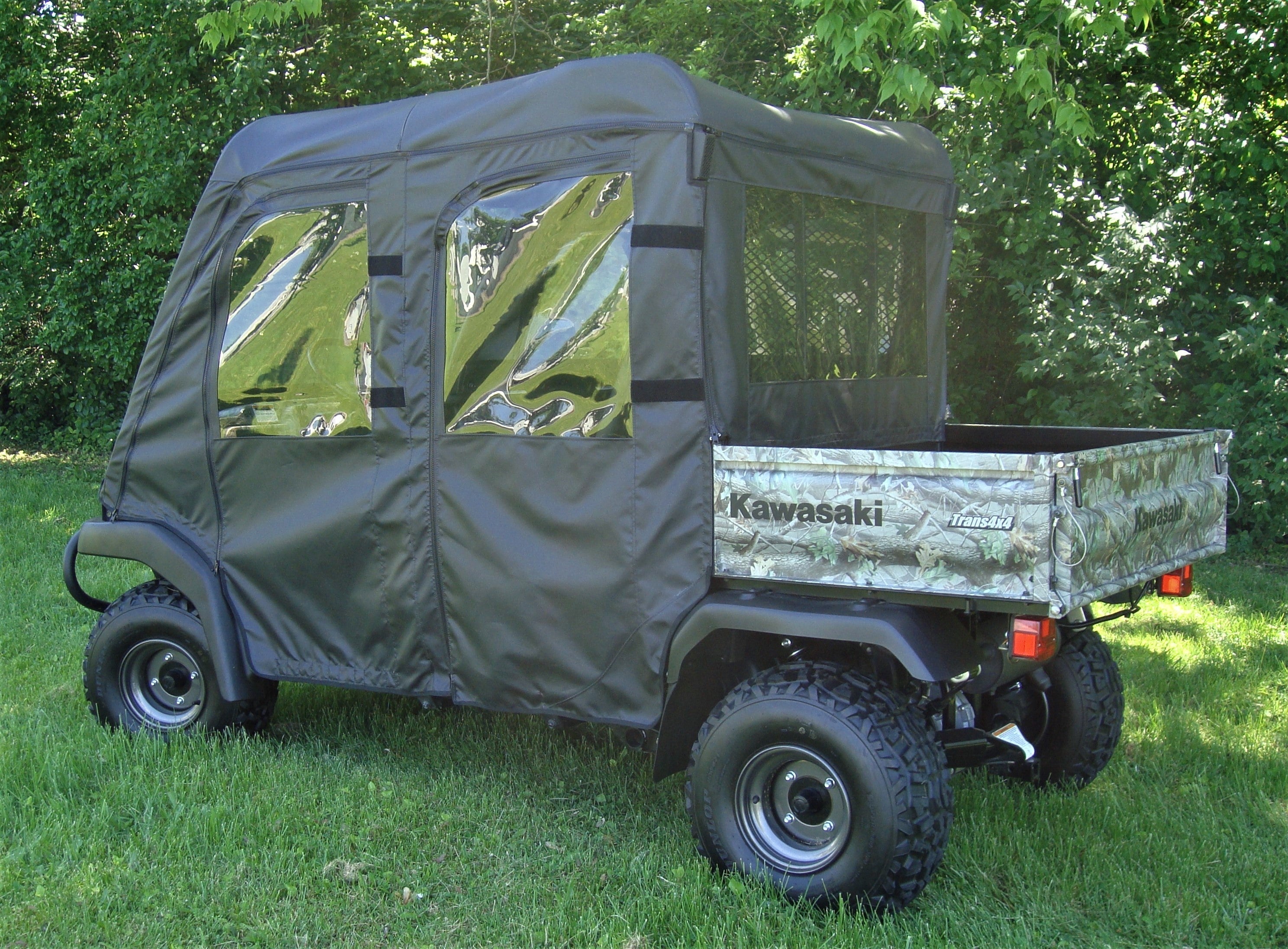 Photo of Kawasaki Mule 4000/4010 Trans - Door/Rear Window Combo by 3 Star UTV - Premium Enclosures for UTVs / Side by Sides