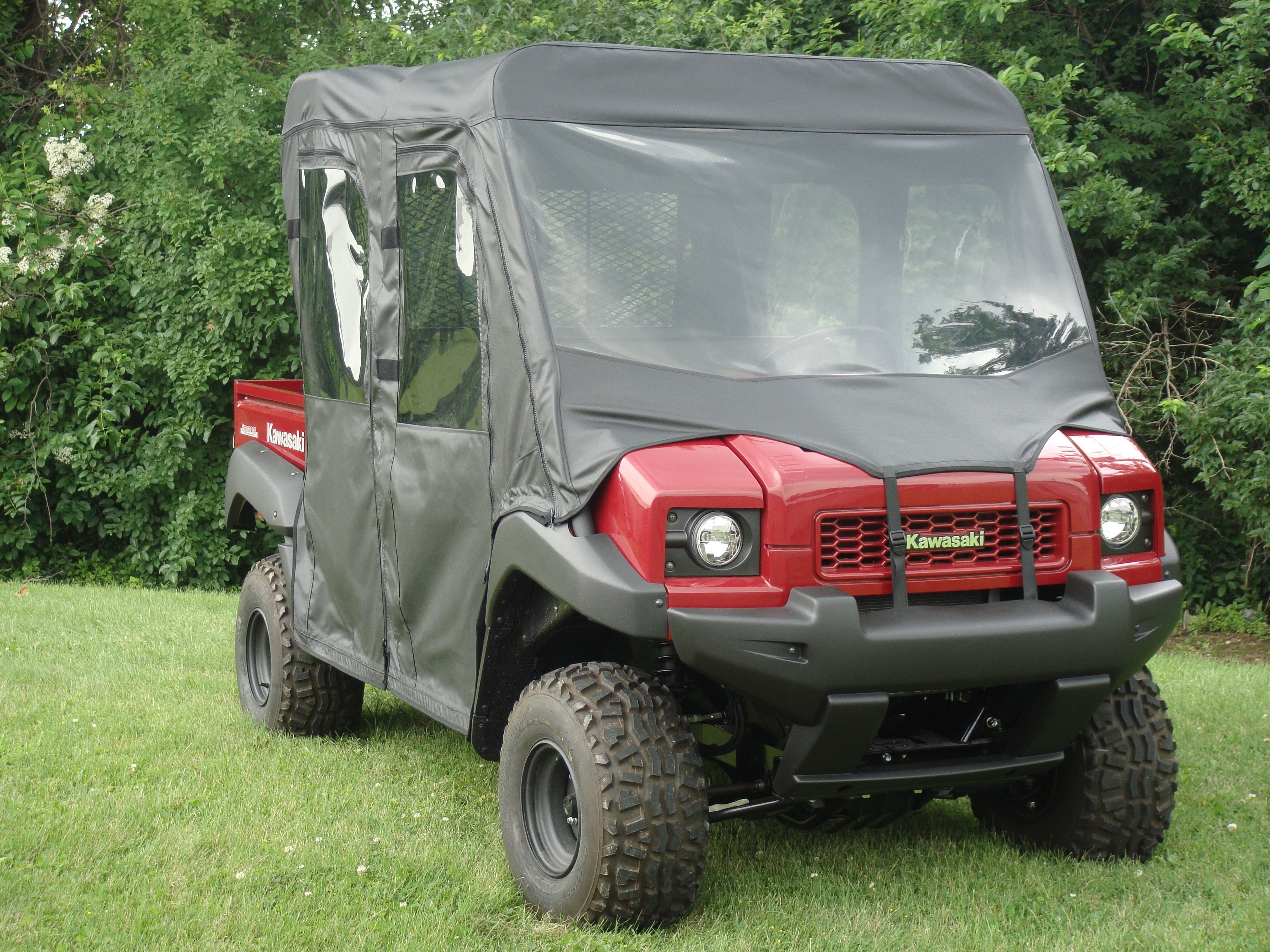 Photo of Kawasaki Mule 4000/4010 Trans - Full Cab Enclosure with Vinyl Windshield by 3 Star UTV - Premium Enclosures for UTVs / Side by Sides