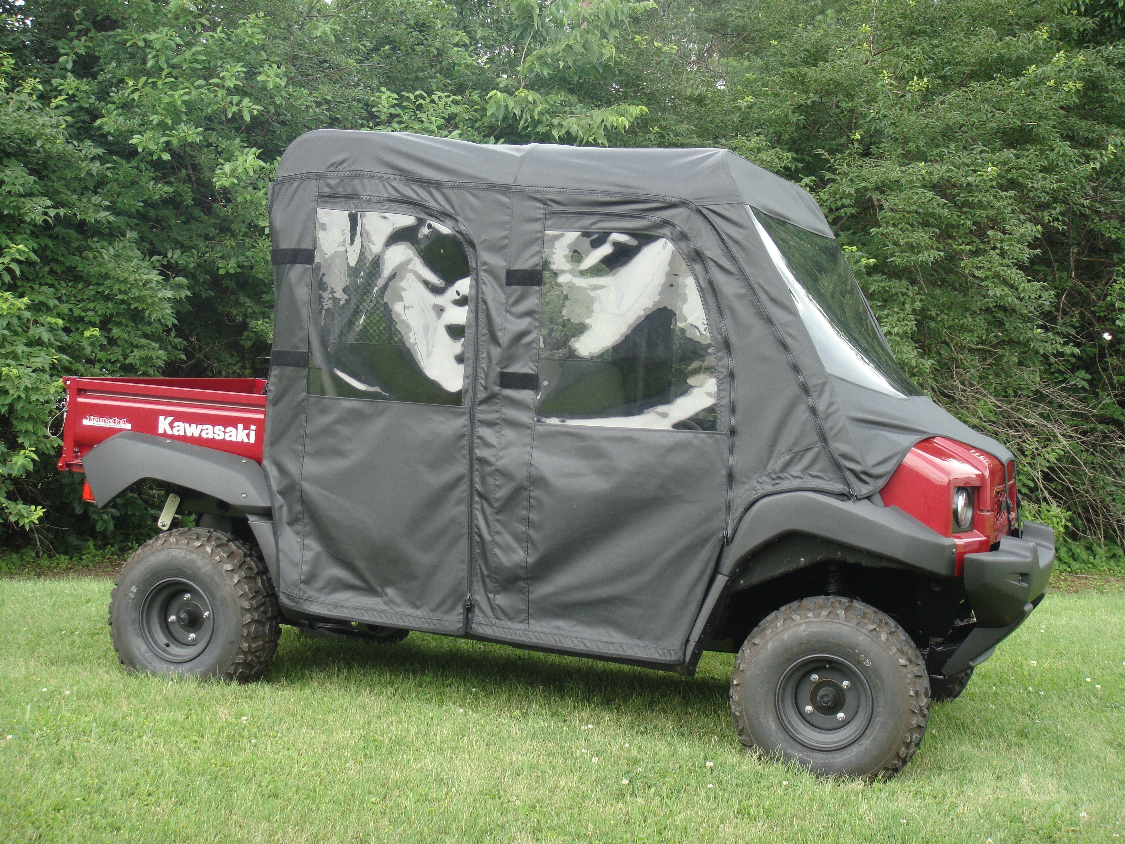 Photo of Kawasaki Mule 4000/4010 Trans - Full Cab Enclosure with Vinyl Windshield by 3 Star UTV - Premium Enclosures for UTVs / Side by Sides