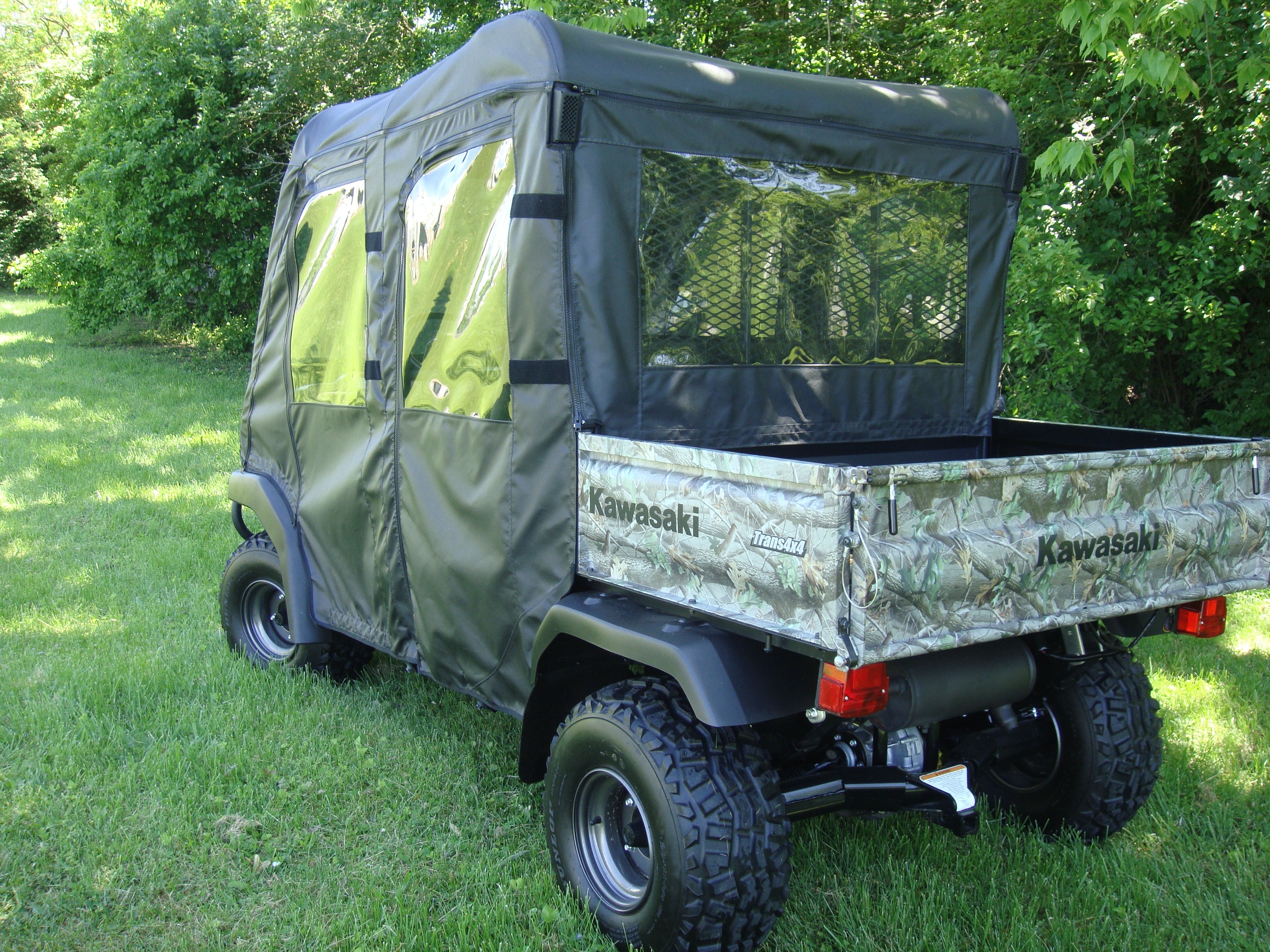 Photo of Kawasaki Mule 4000/4010 Trans - Full Cab Enclosure for Hard Windshield by 3 Star UTV - Premium Enclosures for UTVs / Side by Sides
