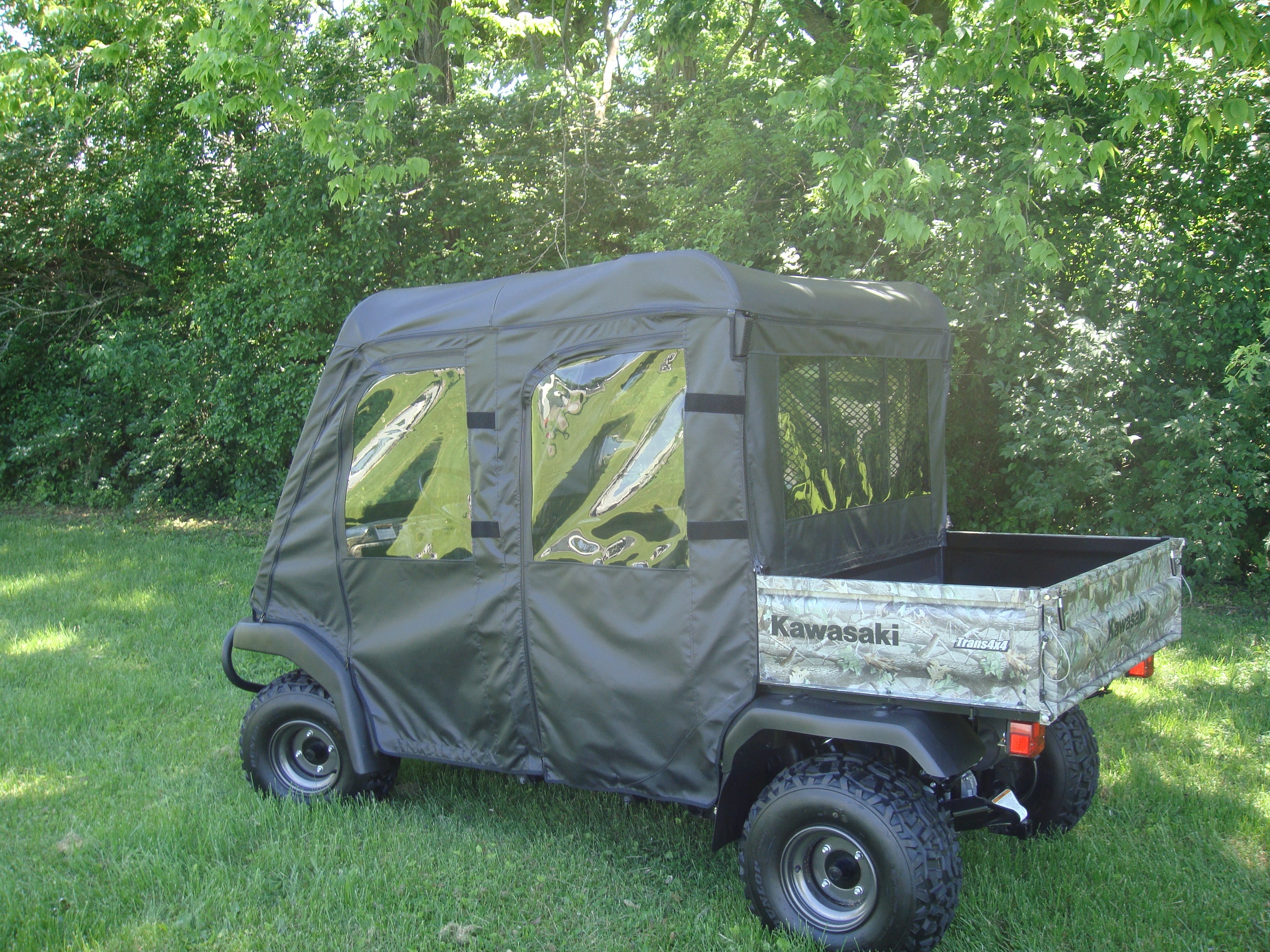 Photo of Kawasaki Mule 4000/4010 Trans - Full Cab Enclosure for Hard Windshield by 3 Star UTV - Premium Enclosures for UTVs / Side by Sides