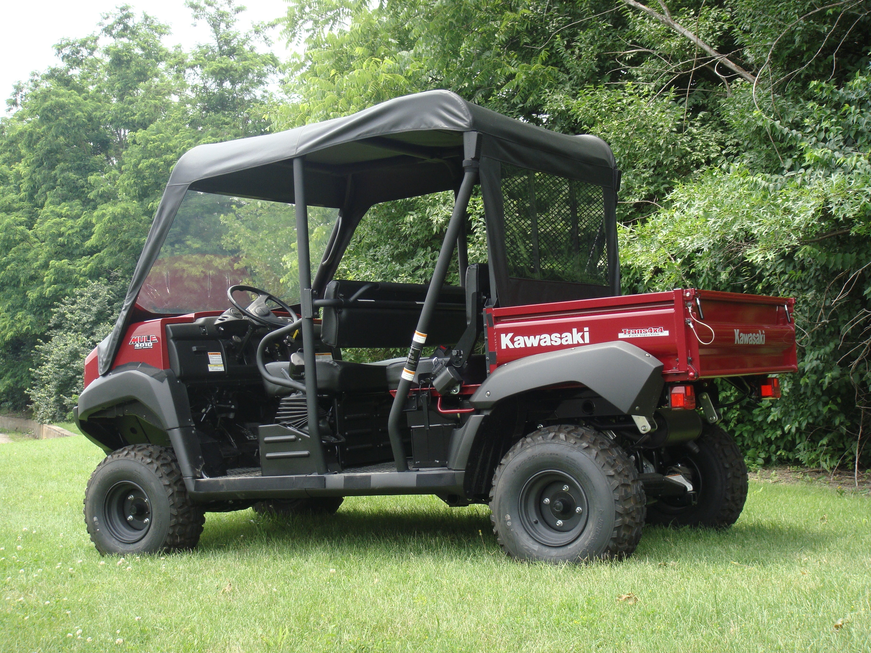 Photo of Kawasaki Mule 4000/4010 Trans - Vinyl Windshield/Top/Rear Combo by 3 Star UTV - Premium Enclosures for UTVs / Side by Sides