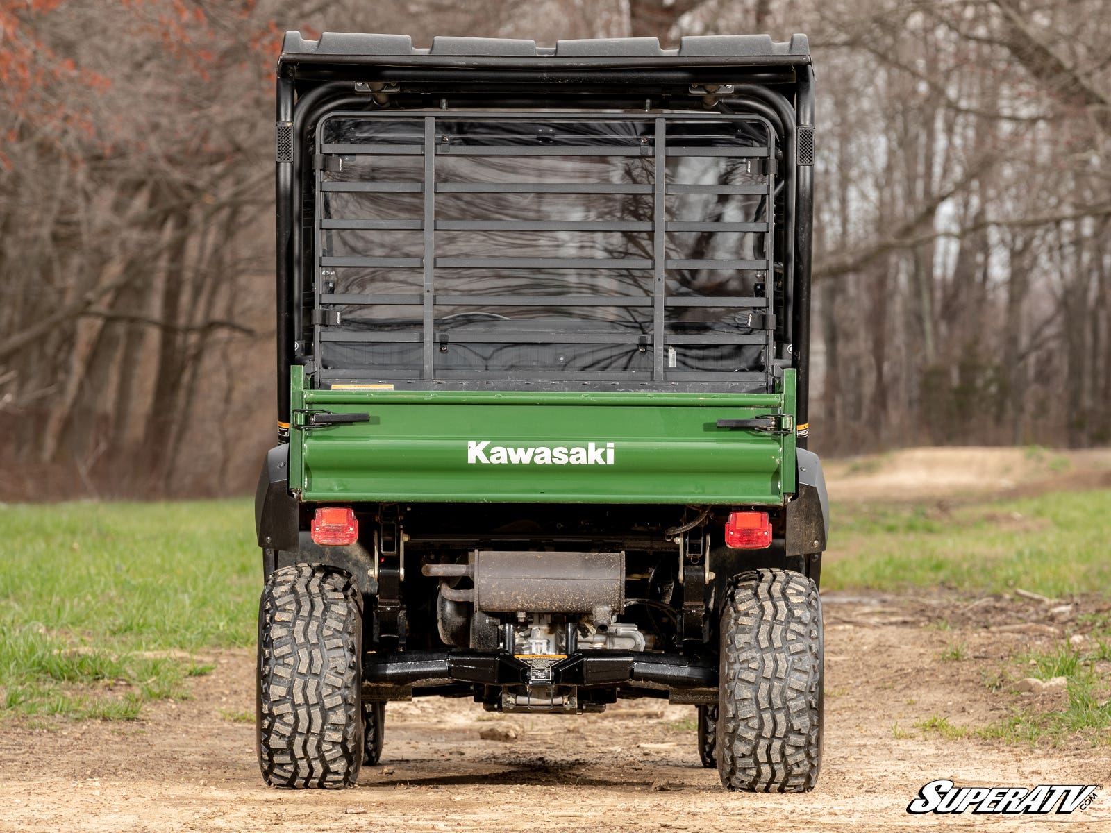 Photo of SuperATV Kawasaki Mule 4000 Rear Windshield by SuperATV - Premium Windshields for UTVs / Side by Sides