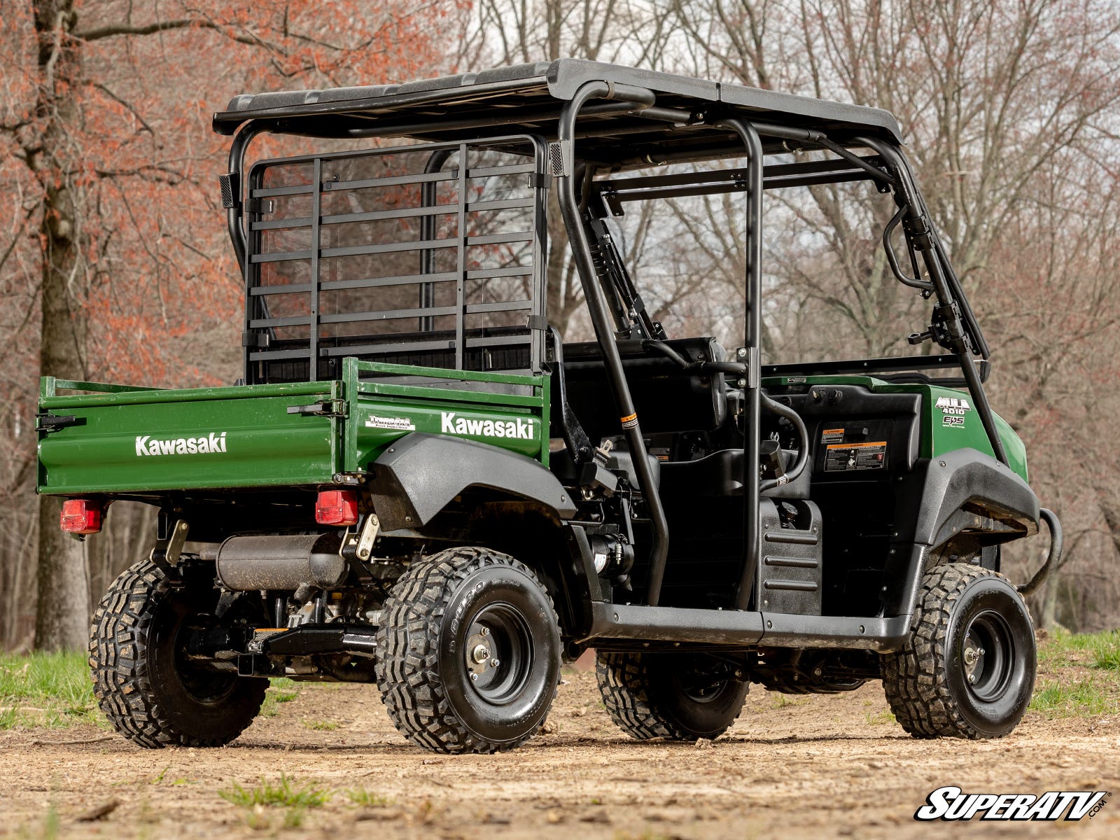 Photo of SuperATV Kawasaki Mule 4000 Rear Windshield by SuperATV - Premium Windshields for UTVs / Side by Sides