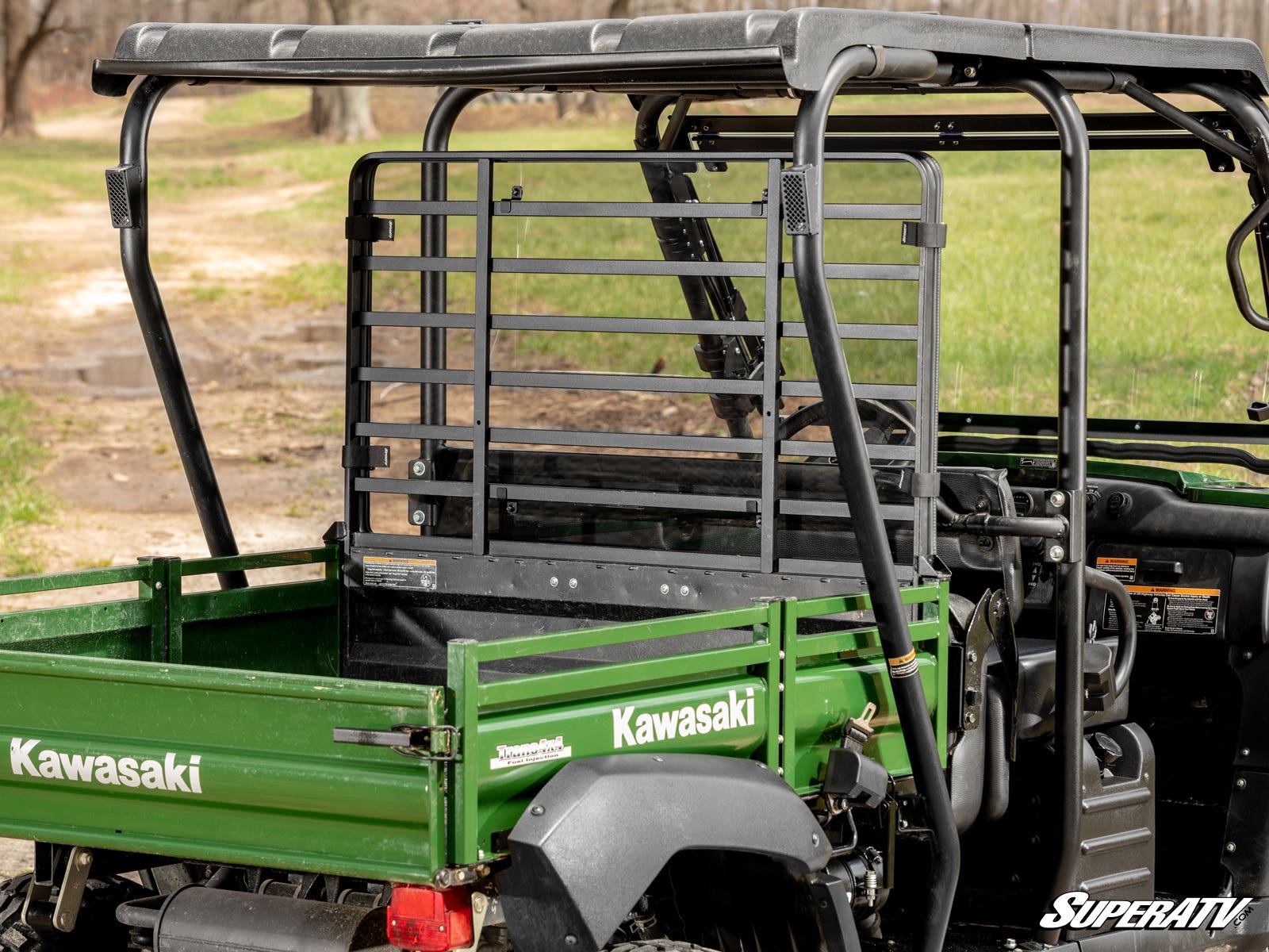 Photo of SuperATV Kawasaki Mule 4000 Rear Windshield by SuperATV - Premium Windshields for UTVs / Side by Sides