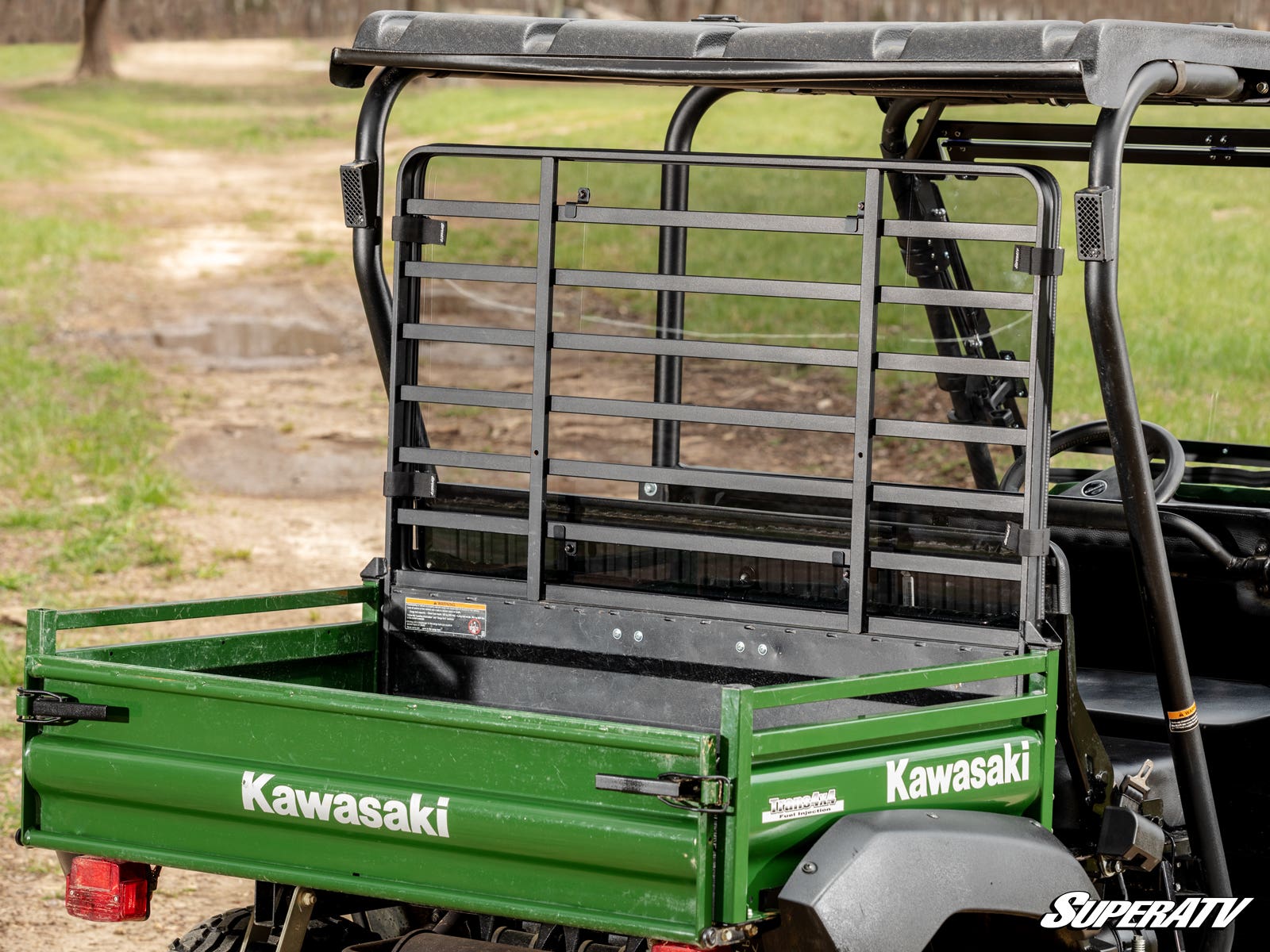 Photo of SuperATV Kawasaki Mule 4000 Rear Windshield by SuperATV - Premium Windshields for UTVs / Side by Sides