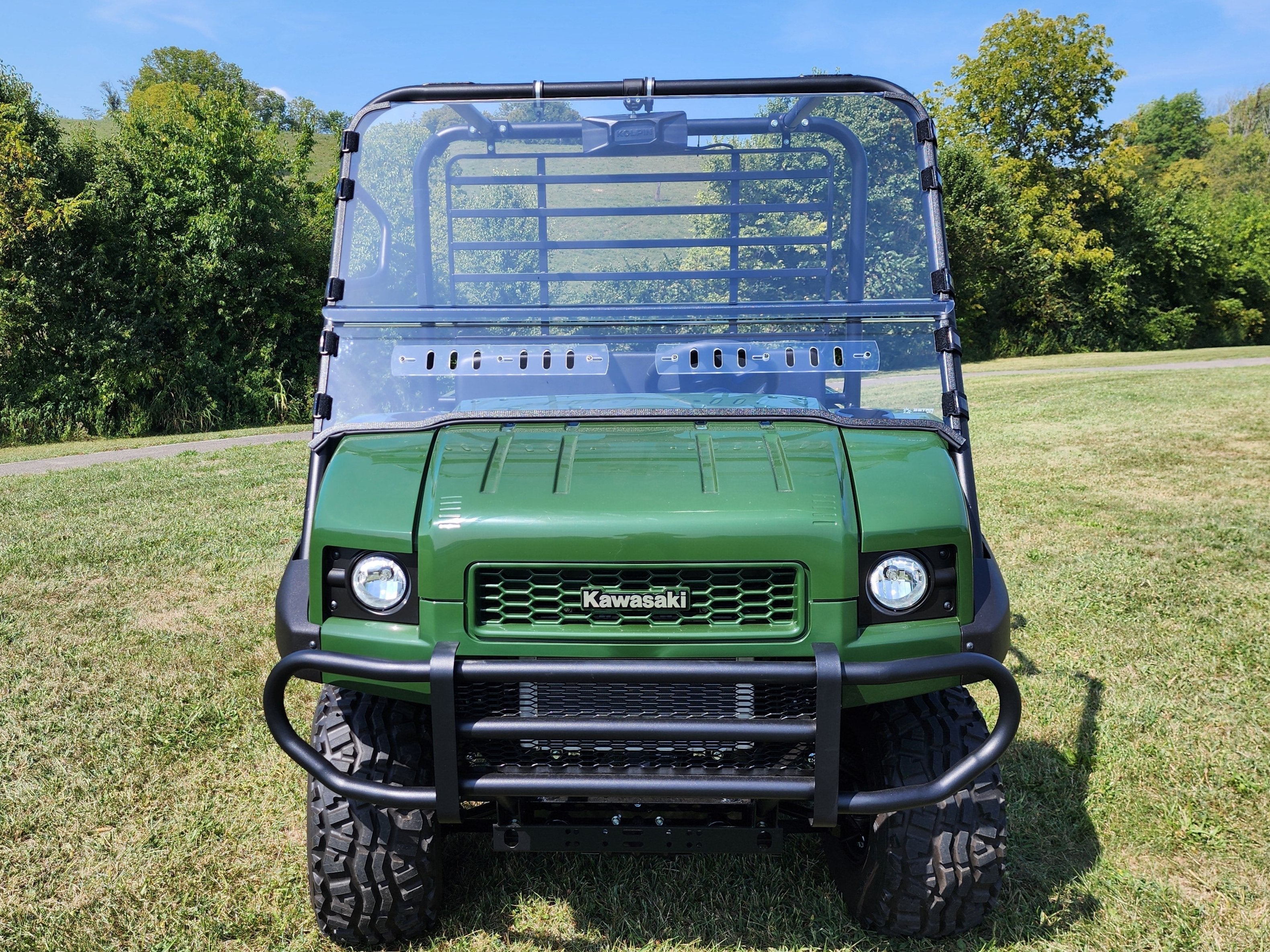 Photo of Kawasaki Mule 4000/4010 - 2 Pc General-Purpose Windshield by 3 Star UTV - Premium Windshields for UTVs / Side by Sides