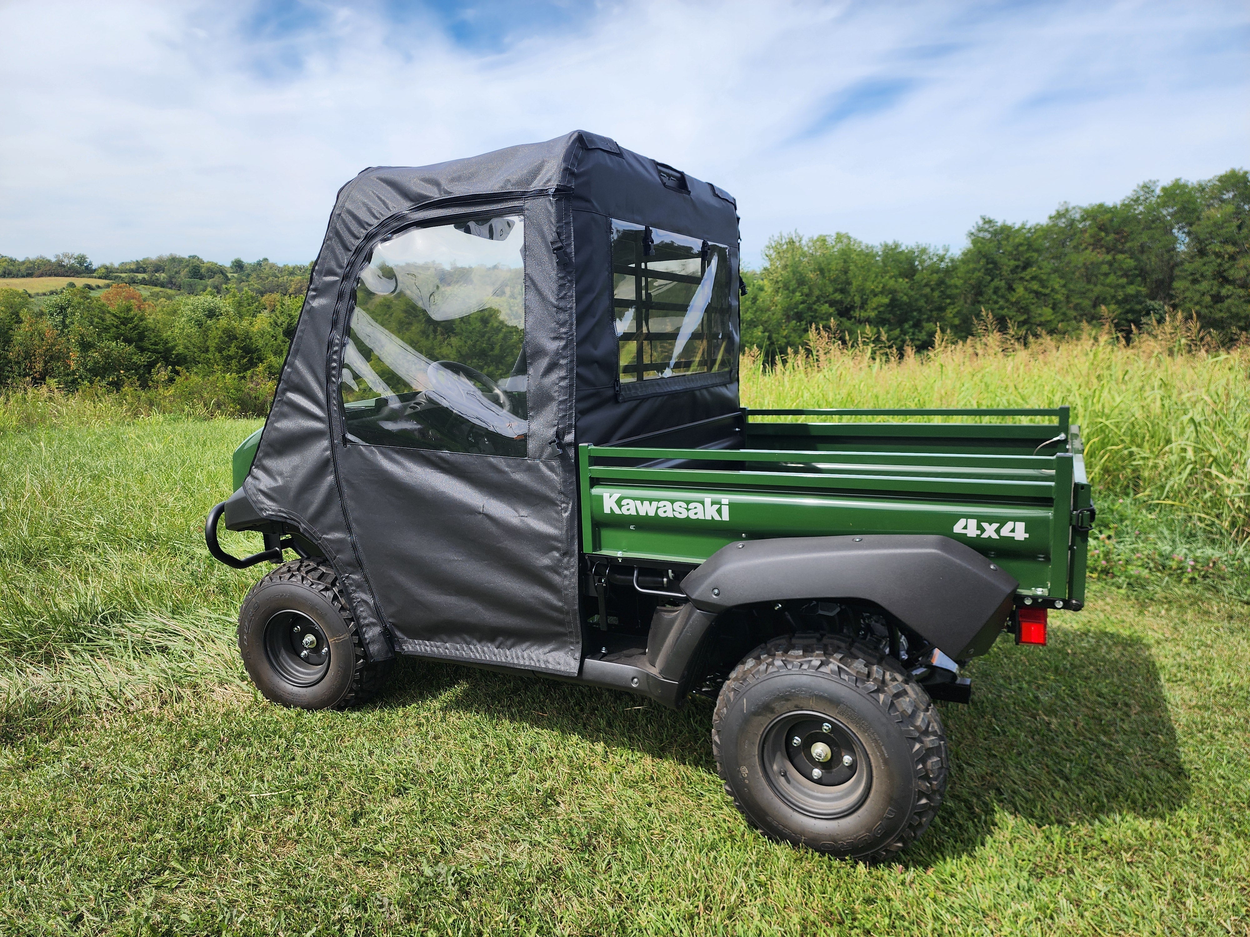 Photo of Kawasaki Mule 4000/4010 - Door/Rear Window Combo by 3 Star UTV - Premium Enclosures for UTVs / Side by Sides